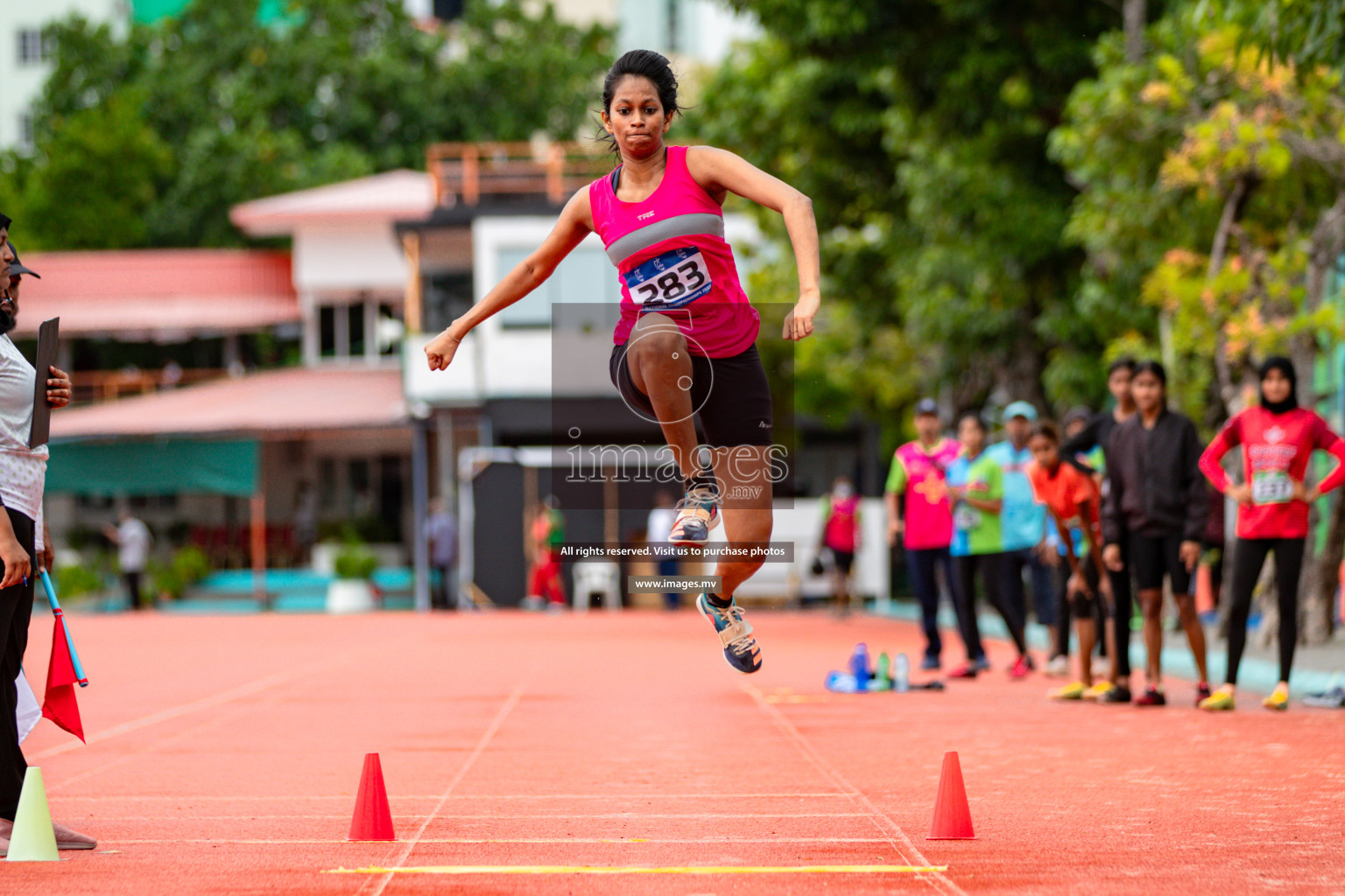 Day 2 of National Athletics Championship 2023 was held in Ekuveni Track at Male', Maldives on Friday, 24th November 2023. Photos: Hassan Simah / images.mv