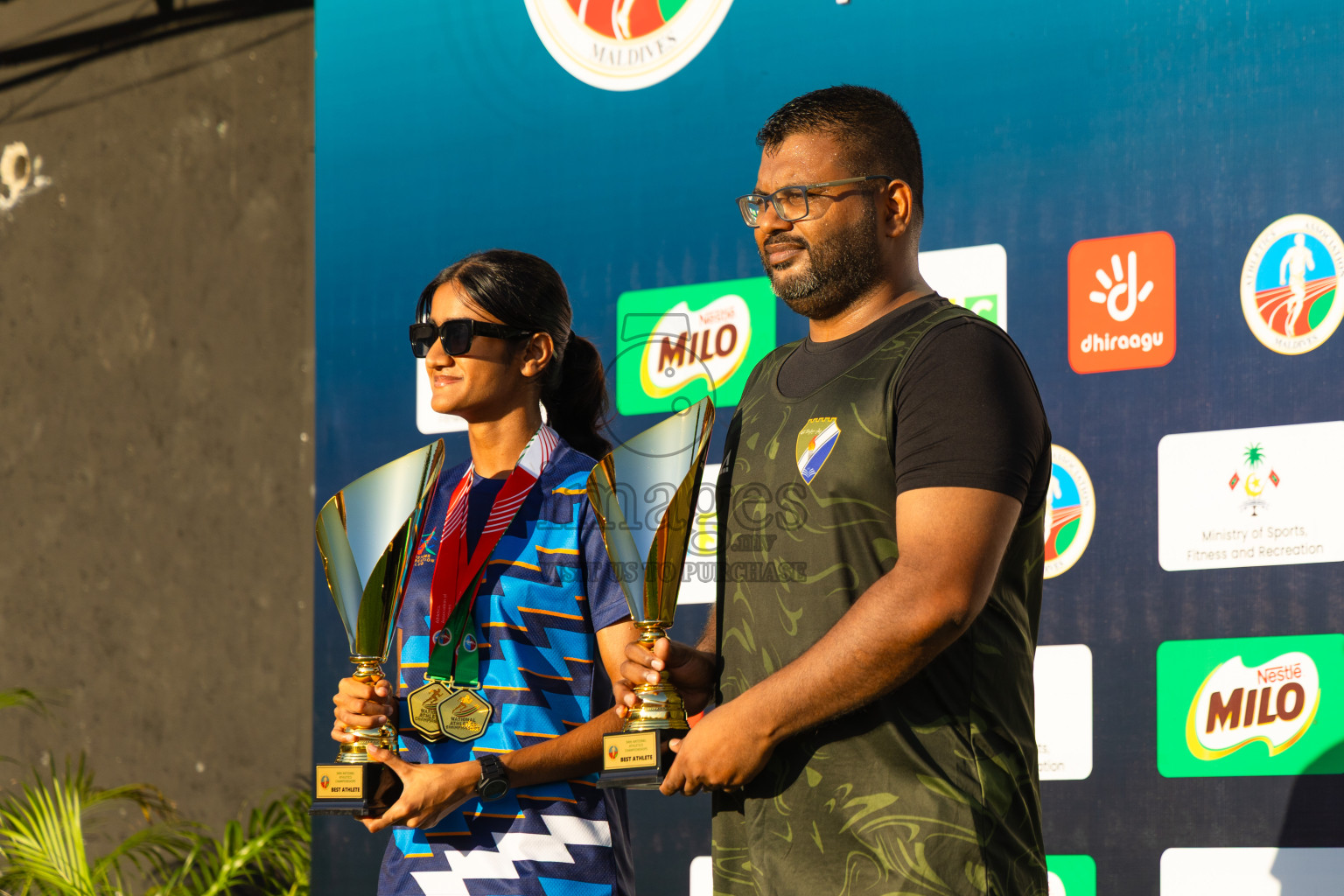 Day 3 of National Athletics Championship 2025 was held at Ekuveni Running Ground in Male', Maldives on Saturday, 16th August 2025. Photos: Hasni / images.mv