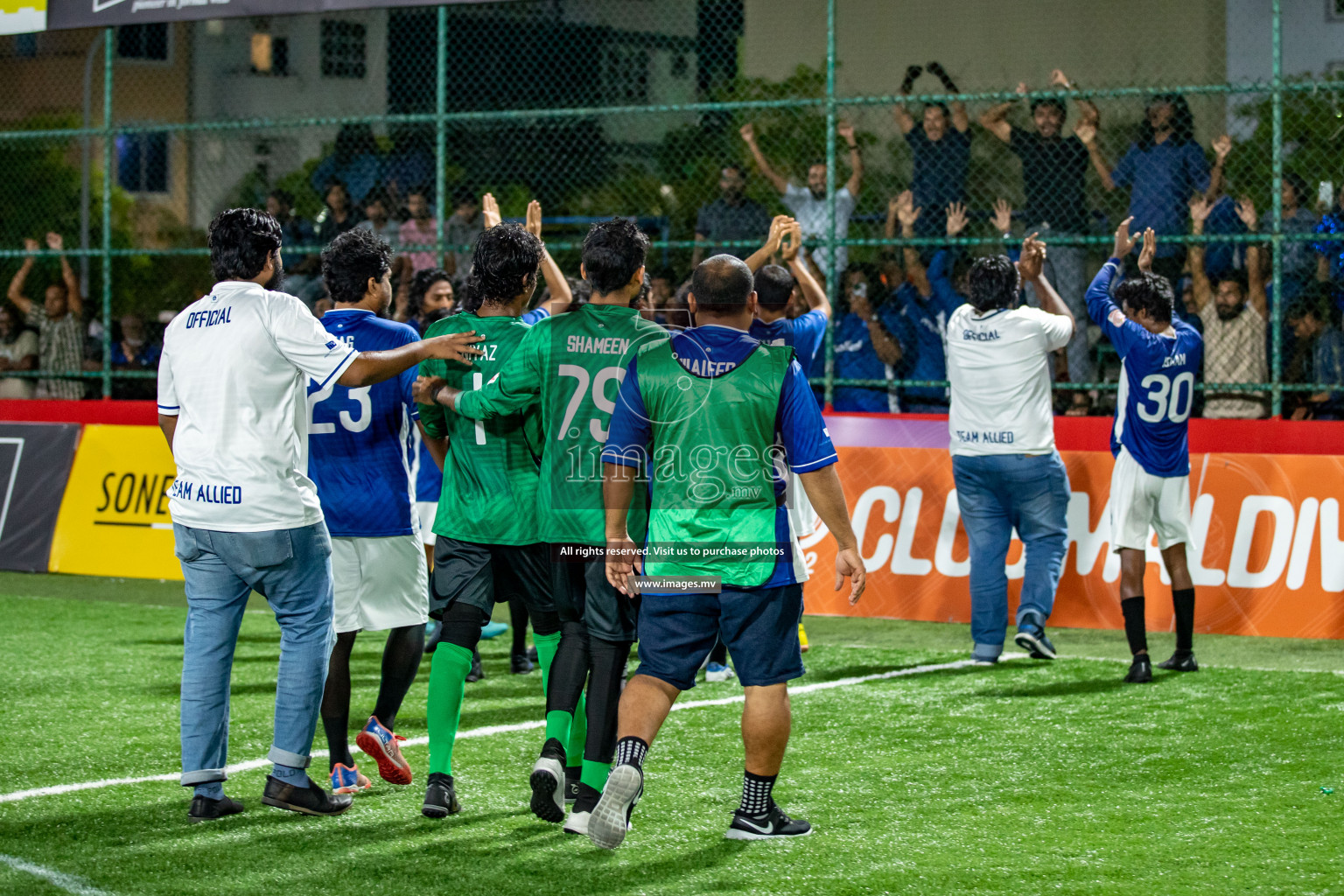 Club Immigration vs Team Allied in Club Maldives Cup 2022 was held in Hulhumale', Maldives on Thursday, 20th October 2022. Photos: Hassan Simah/ images.mv