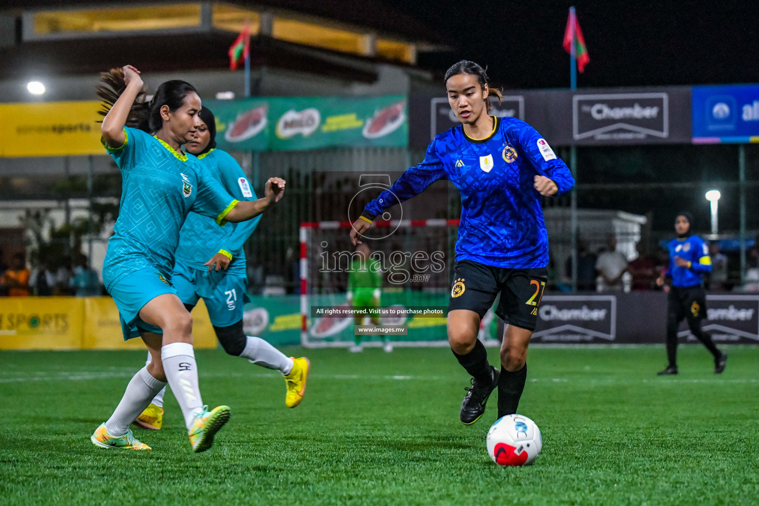 MPL vs WAMCO in Eighteen Thirty Women's Futsal Fiesta 2022 was held in Hulhumale', Maldives on Saturday, 8th October 2022. Photos: Nausham Waheed / images.mv