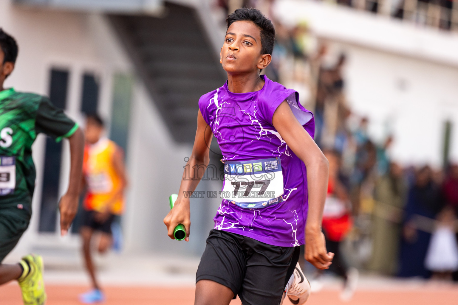 Day 6 of MWSC Interschool Athletics Championships 2024 held in Hulhumale Running Track, Hulhumale, Maldives on Thursday, 14th November 2024. Photos by: Ismail Thoriq / Images.mv