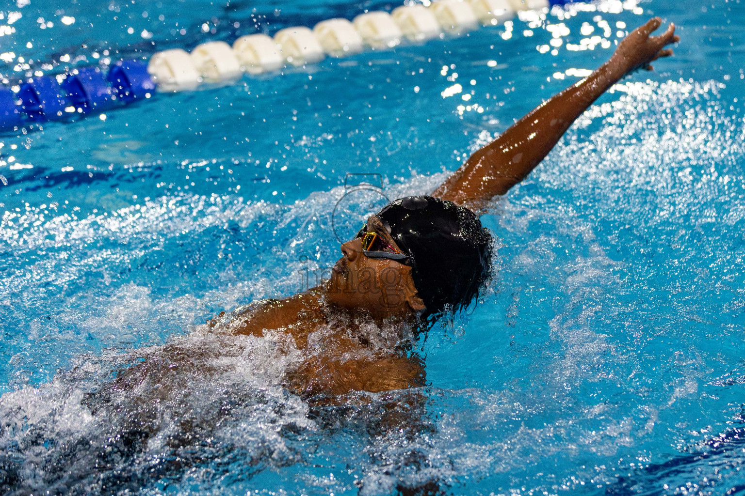 Day 2 of National Swimming Competition 2024 held in Hulhumale', Maldives on Saturday, 14th December 2024. Photos: Hassan Simah / images.mv