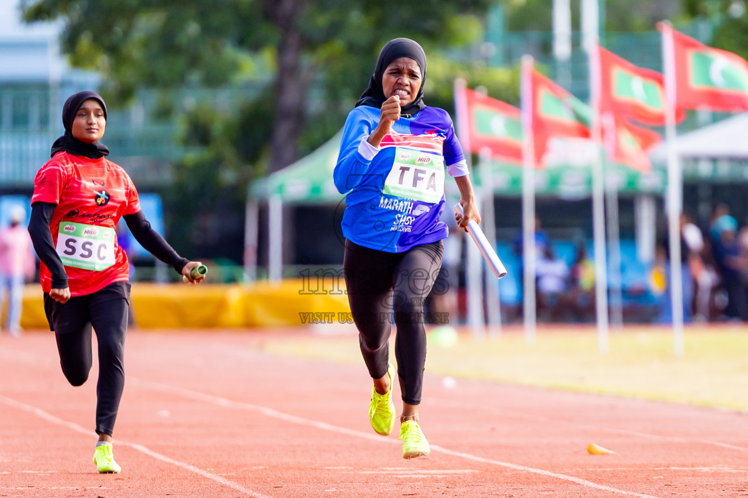 Day 3 of National Athletics Championship 2025 was held at Ekuveni Running Ground in Male', Maldives on Saturday, 16th August 2025. Photos: Nausham Waheed / images.mv