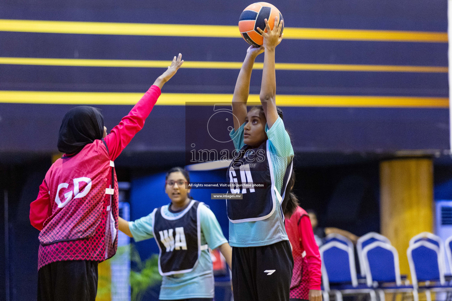 Day2 of 24th Interschool Netball Tournament 2023 was held in Social Center, Male', Maldives on 28th October 2023. Photos: Nausham Waheed / images.mv