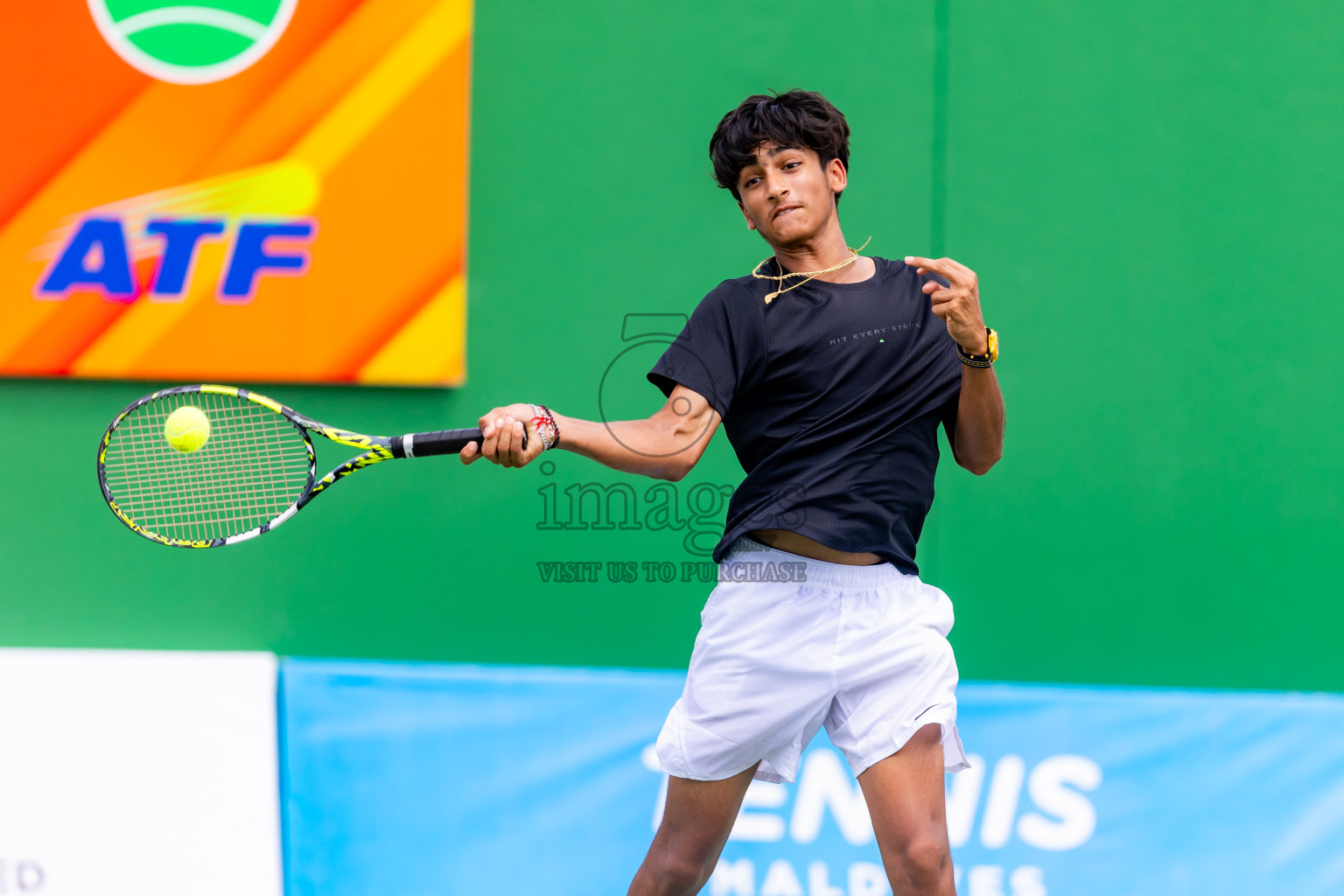 Day 2 of ATF Maldives Junior Open Tennis was held in Male' Tennis Court, Male', Maldives on Tuesday, 10th December 2024. Photos: Nausham Waheed / images.mv