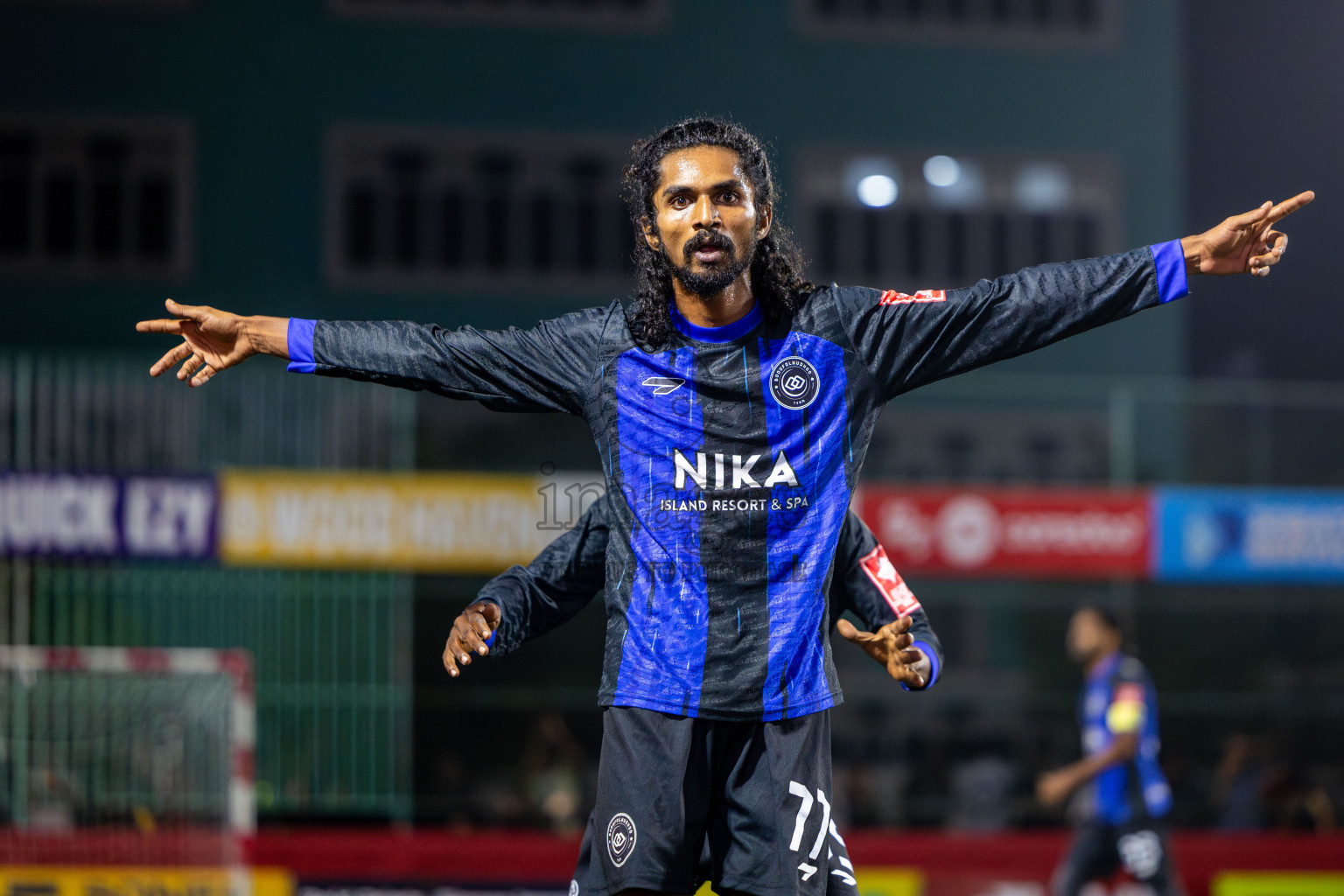 AA Bodufolhudhoo vs AA Thoddoo in Day 15 of Golden Futsal Challenge 2025 was held on Sunday, 19th January 2025, in Hulhumale', Maldives. Photos: Nausham Waheed / images.mv