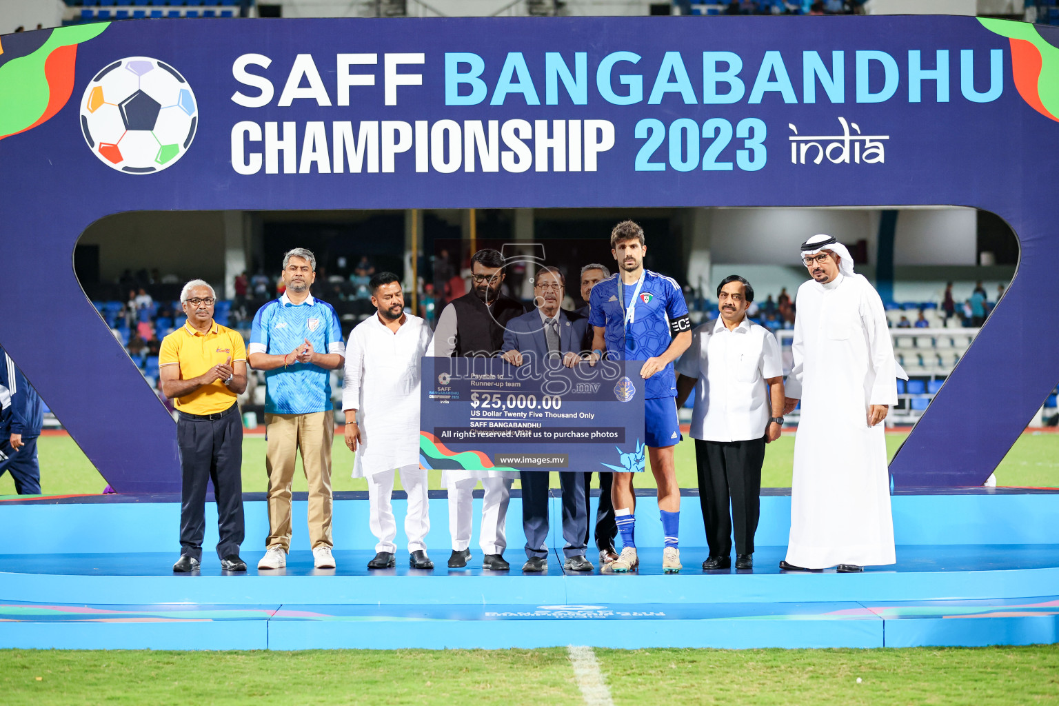 Kuwait vs India in the Final of SAFF Championship 2023 held in Sree Kanteerava Stadium, Bengaluru, India, on Tuesday, 4th July 2023. Photos: Nausham Waheed / images.mv