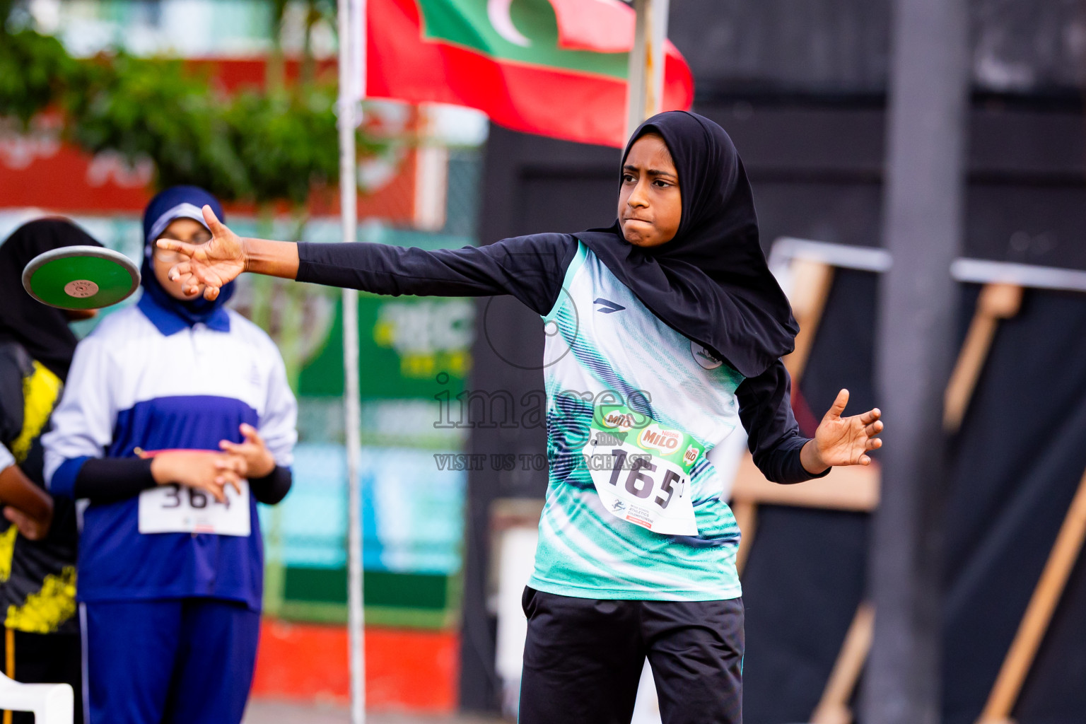 Day 6 of Inter-school Athletics Championship 2025 held in Ekuveni Synthetic Track, Male', Maldives on Sunday, 12th October 2025. Photos by: Nausham Waheed / Images.mv