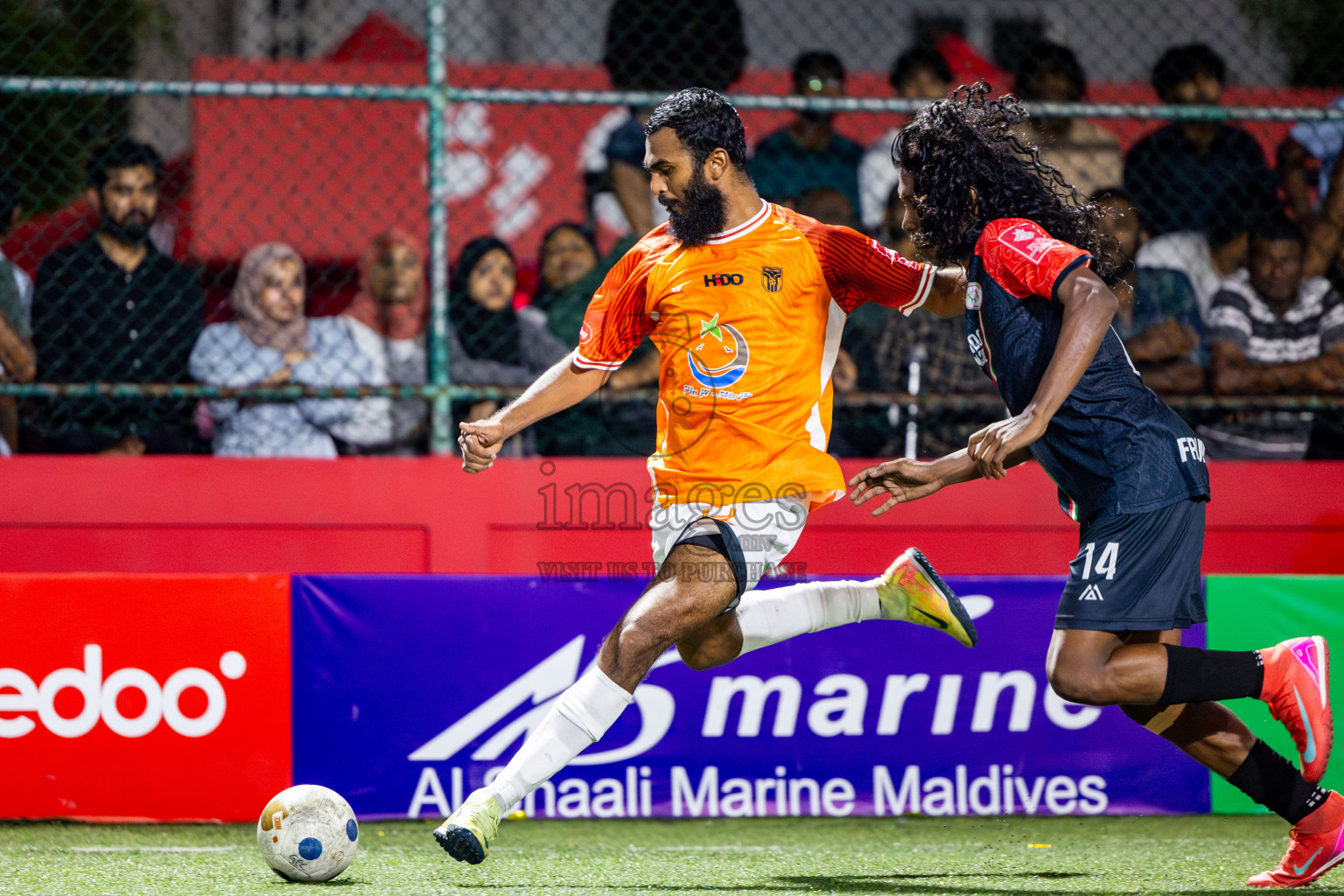Thaa Hirilandhoo vs L Isdhoo in zone round Day 30 of Golden Futsal Challenge 2025 was held on Monday , 3rd February 2025, in Hulhumale', Maldives. Photos: Nausham Waheed / images.mv