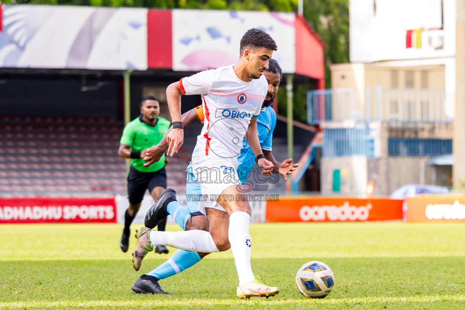 Odi Sports Club vs Mahibadhoo Sports Club in the FAM League Cup 2025 held at National Football Stadium, Male', Maldives on Friday, 9th May 2025. Photos By: Nausham Waheed / images.mv