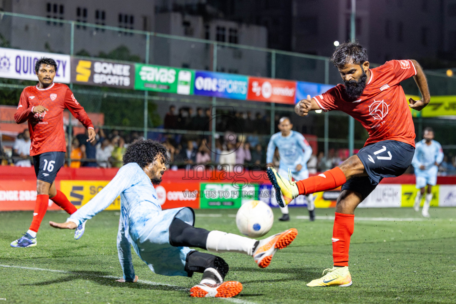 ADh Mahibadhoo VS ADh Kunburudhoo Atoll Round Semi-Final on Day 20 of Golden Futsal Challenge 2025 was held on Friday, 24 January 2025, in Hulhumale', Maldives. 
Photos: Hassan Simah / images.mv