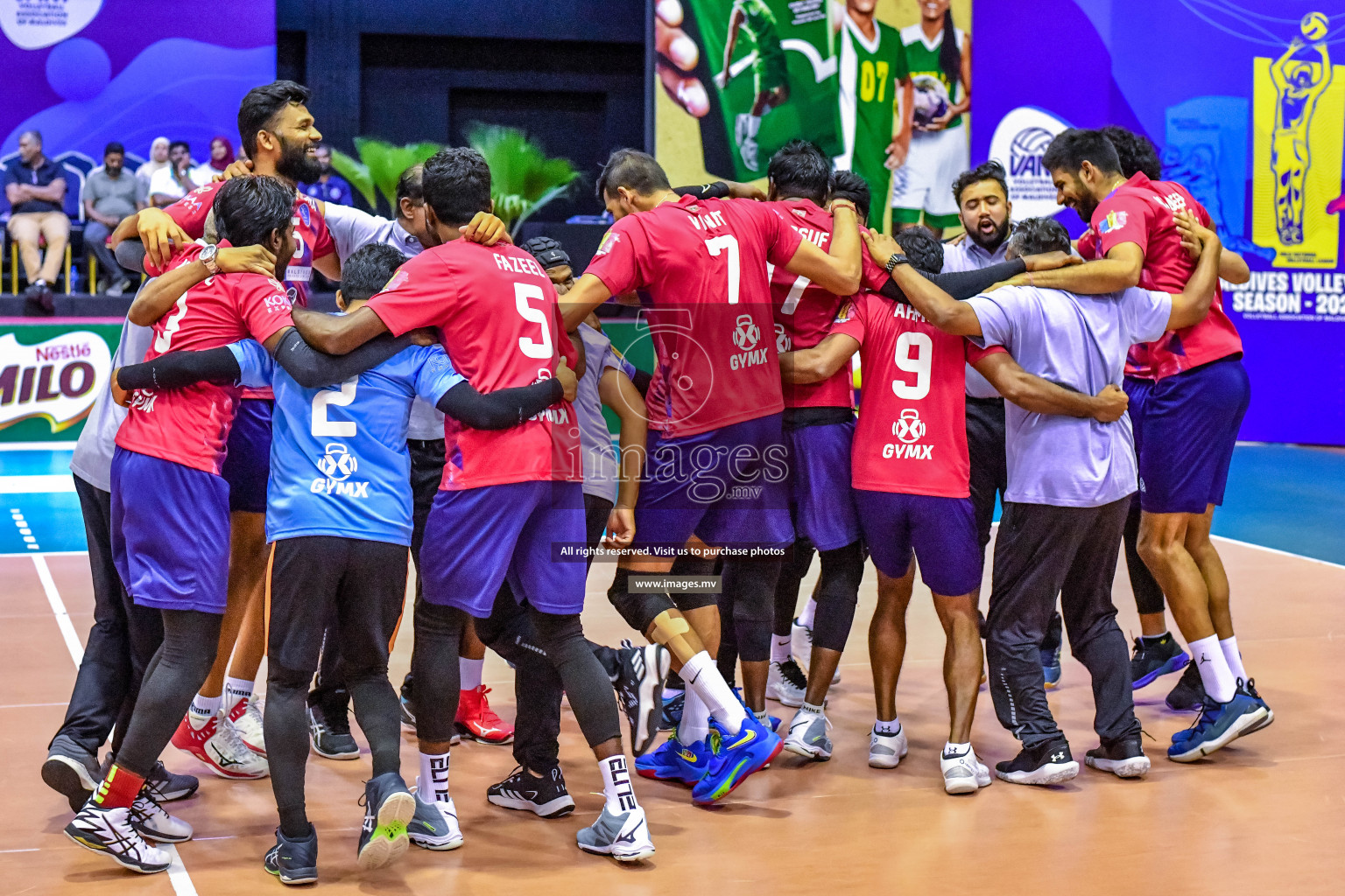 Milo National Volleyball League 2022 Final of Men's Division held on 02 July 2022 in Social Center, Male', Maldives photos by Nausham Waheed