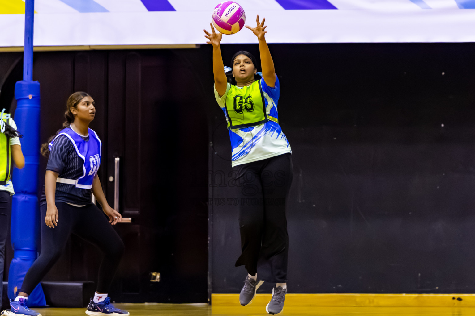 United Unity SV vs SC Shinning Star in Day 2 of 24th Milo Netball Association Championship held in Social Center at Male', Maldives on Tuesday, 2nd September 2025. Photos: Nausham Waheed / images.mv