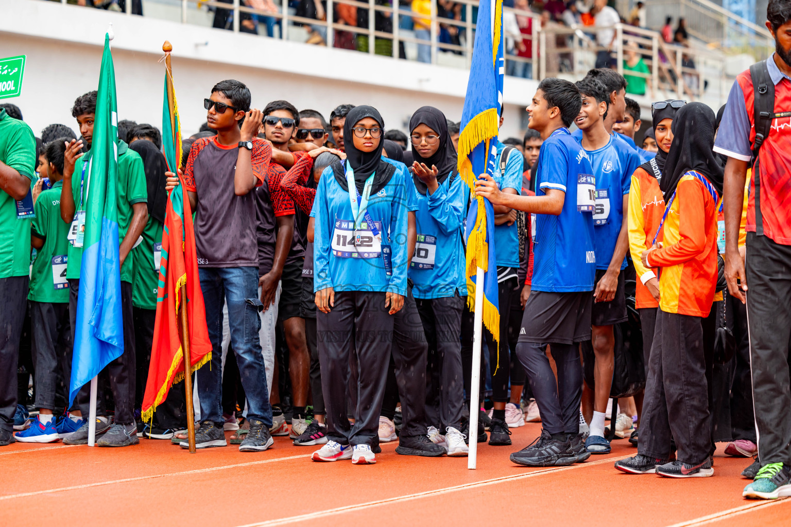 Day 6 of MWSC Interschool Athletics Championships 2024 held in Hulhumale Running Track, Hulhumale, Maldives on Thursday, 14th November 2024. Photos by: Nausham Waheed / Images.mv