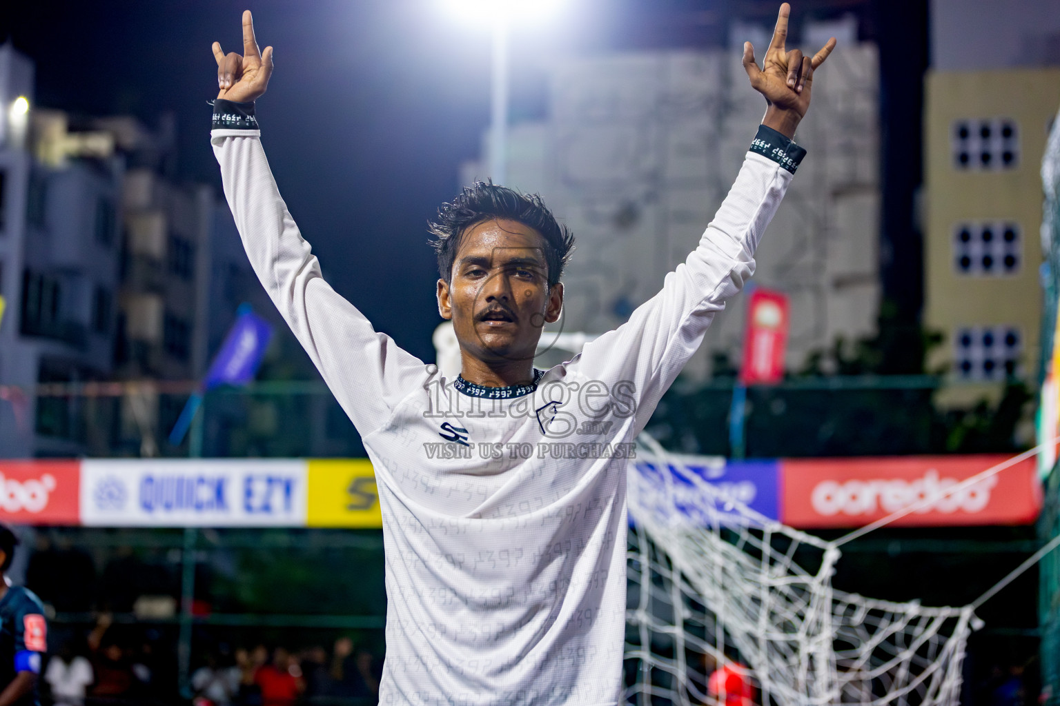 L. Isdhoo VS L. Gan on Day 33 of Golden Futsal Challenge 2024, held on Sunday, 18th February 2024, in Hulhumale', Maldives Photos: Hassan Simah / images.mv