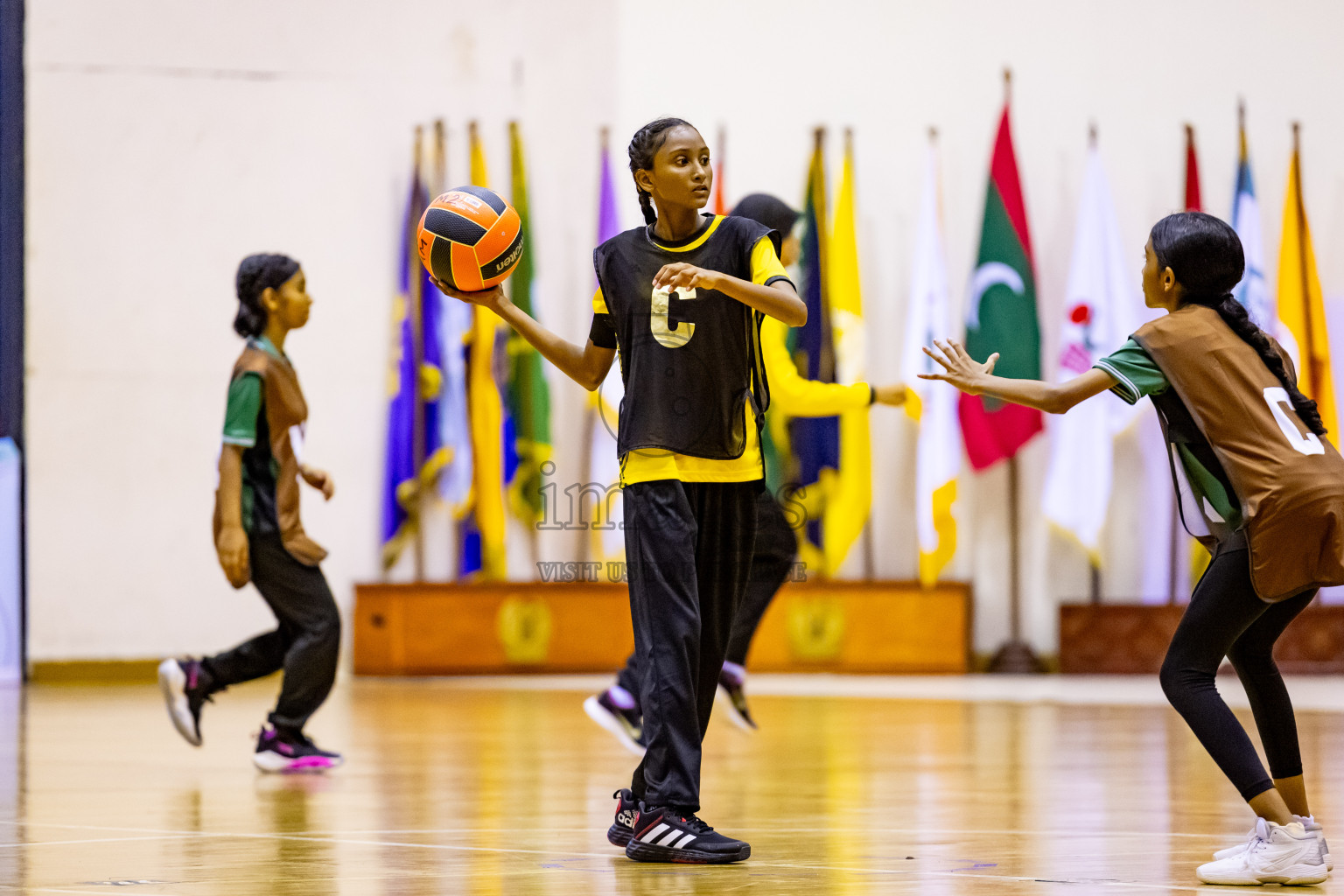 Day 1 of 25th Milo Inter-School Netball Tournament was held in Social Center at Male', Maldives on Thursday, 8th August 2024. Photos: Nausham Waheed / images.mv