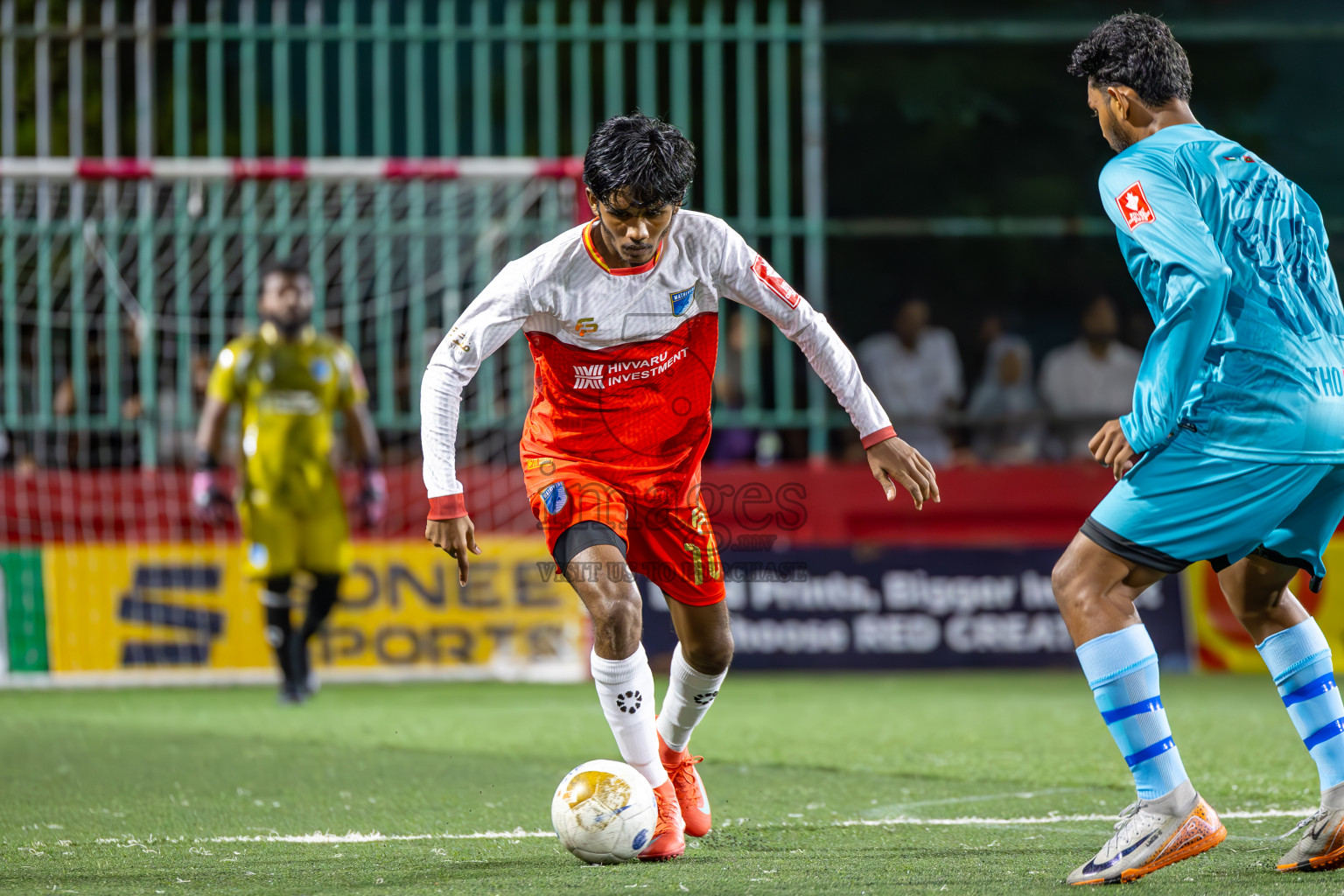 AA Mathiveri vs AA Thoddoo in Zone Round on Day 27 of Golden Futsal Challenge 2025 was held on Friday , 31st January 2025, in Hulhumale', Maldives. Photos: Ismail Thoriq / images.mv