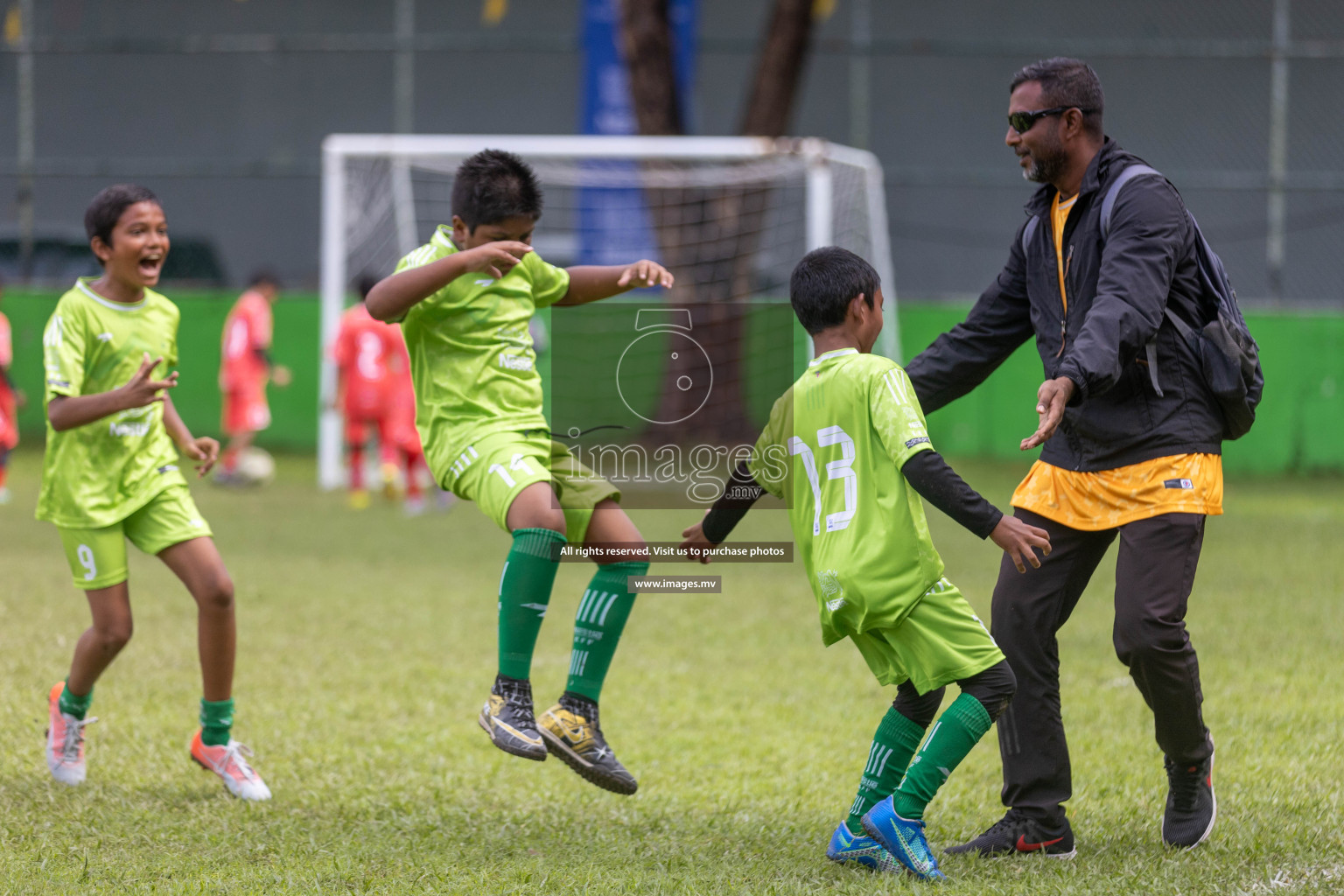 Day 2 of Nestle kids football fiesta, held in Henveyru Football Stadium, Male', Maldives on Thursday, 12th October 2023 Photos: Shuu Abdul Sattar / mages.mv