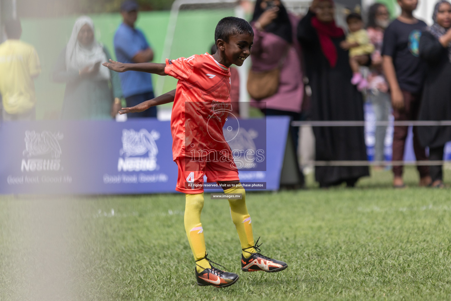 Day 1 of Nestle kids football fiesta, held in Henveyru Football Stadium, Male', Maldives on Wednesday, 11th October 2023 Photos: Shut Abdul Sattar/ Images.mv