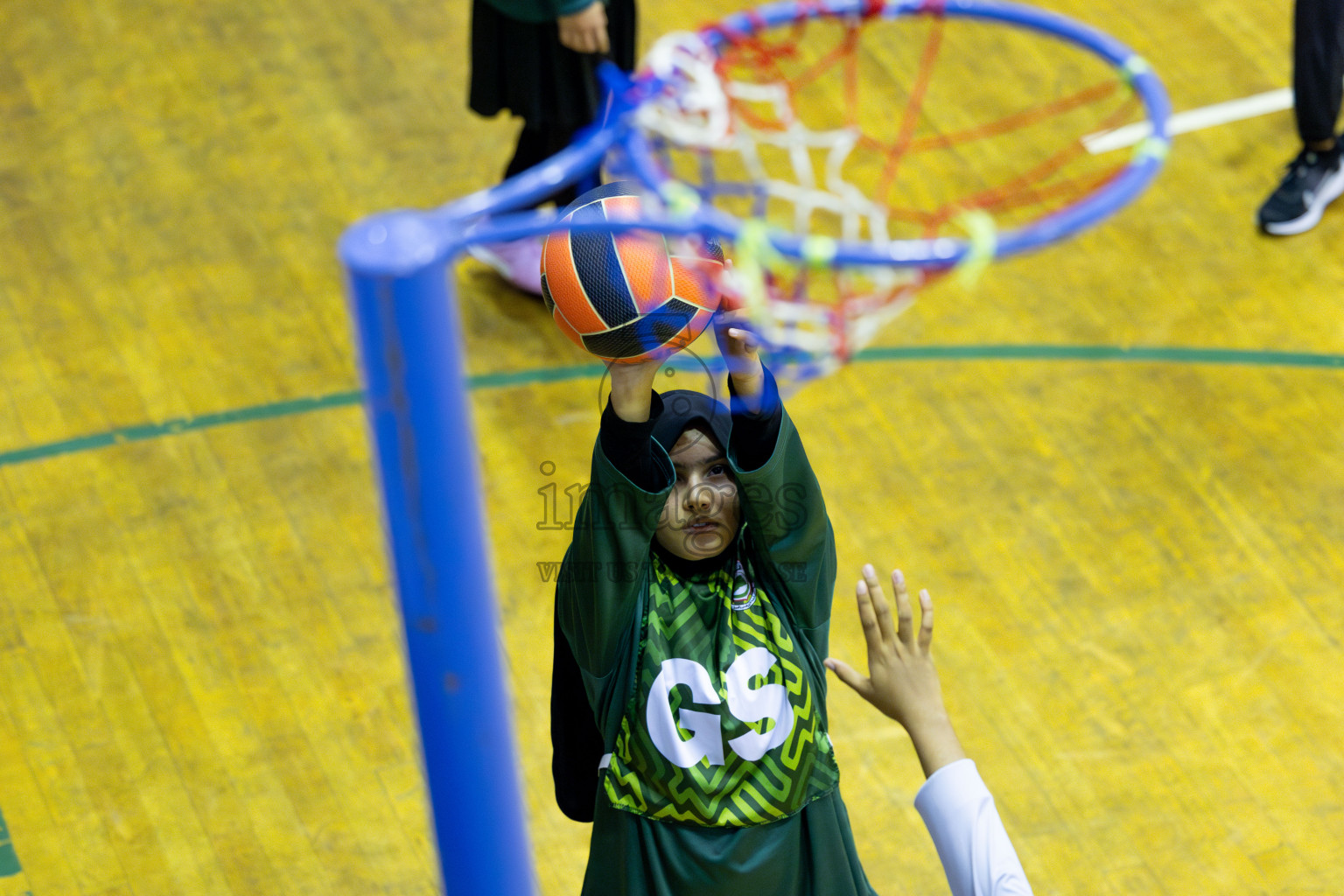 Day 13 of 25th Inter-School Netball Tournament was held in Social Center at Male', Maldives on Saturday, 24th August 2024. Photos: Mohamed Mahfooz Moosa / images.mv