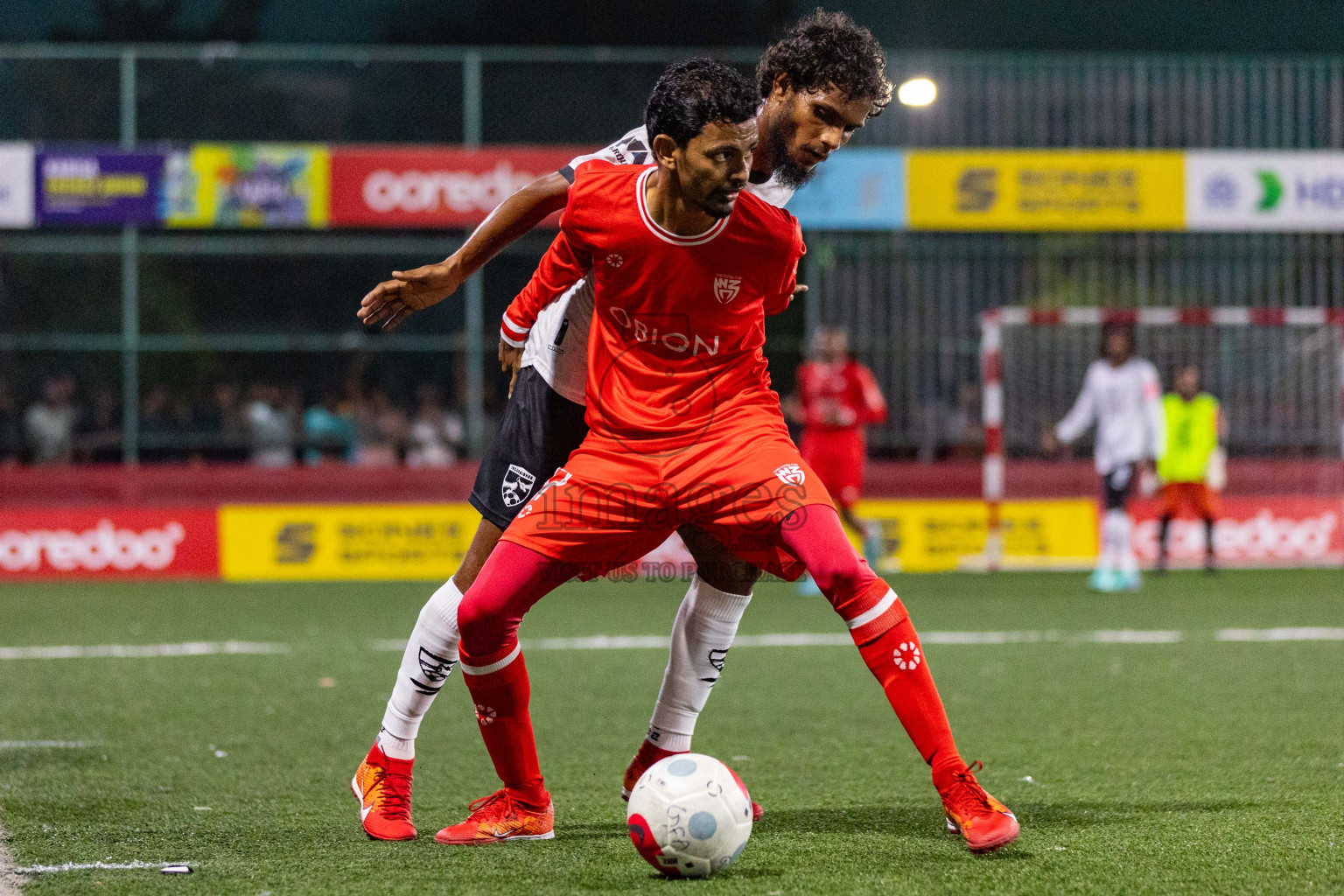 R Fainu vs R Inguraidhoo in Golden Futsal Challenge 2024 was held on Tuesday, 16th January 2024, in Hulhumale', Maldives
Photos: Ismail Thoriq / images.mv