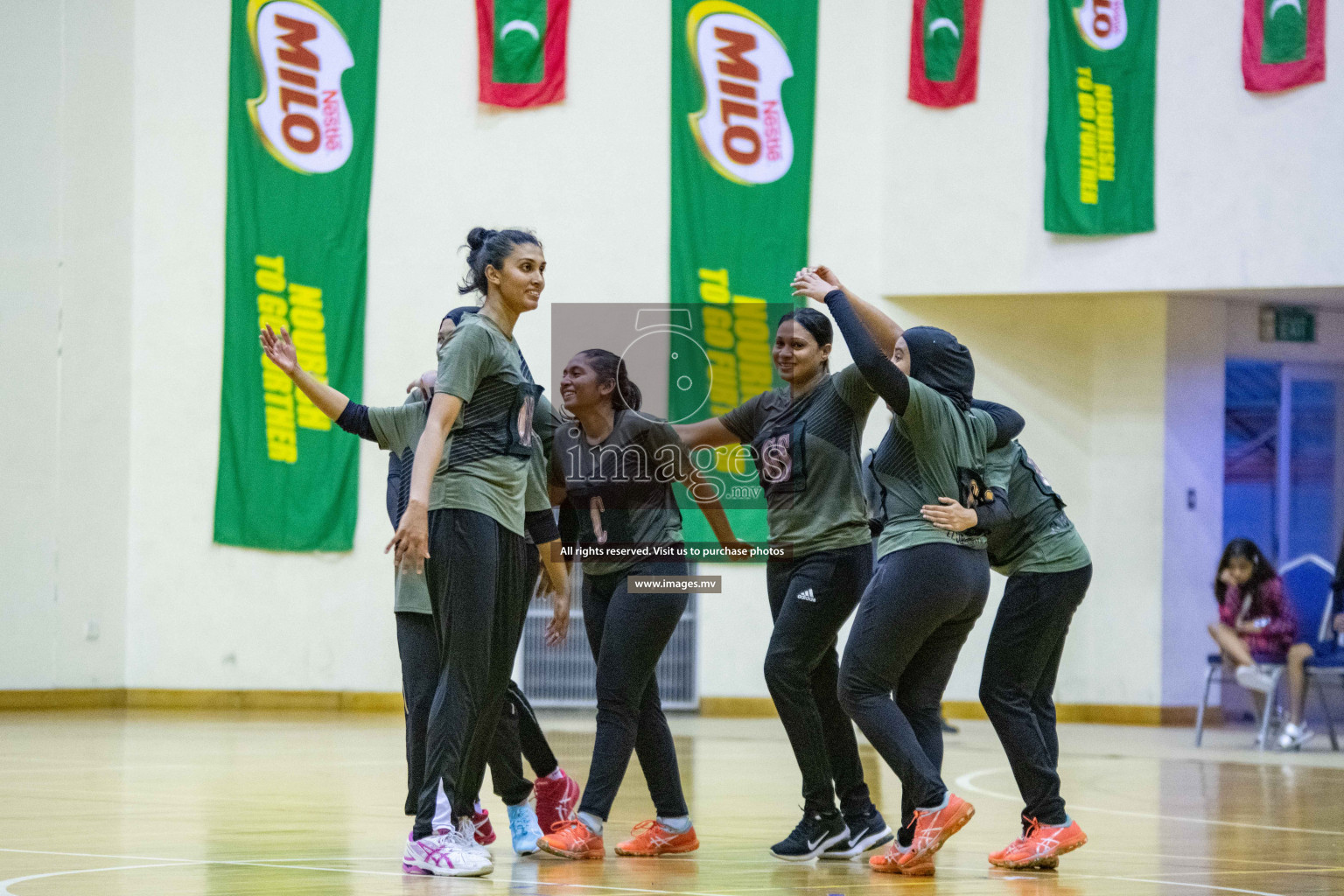 Kulhudhuffushi Youth & R.C vs Club Green Streets in the Finals of Milo National Netball Tournament 2021 (Women's) held on 5th December 2021 in Male', Maldives Photos: Ismail Thoriq / images.mv