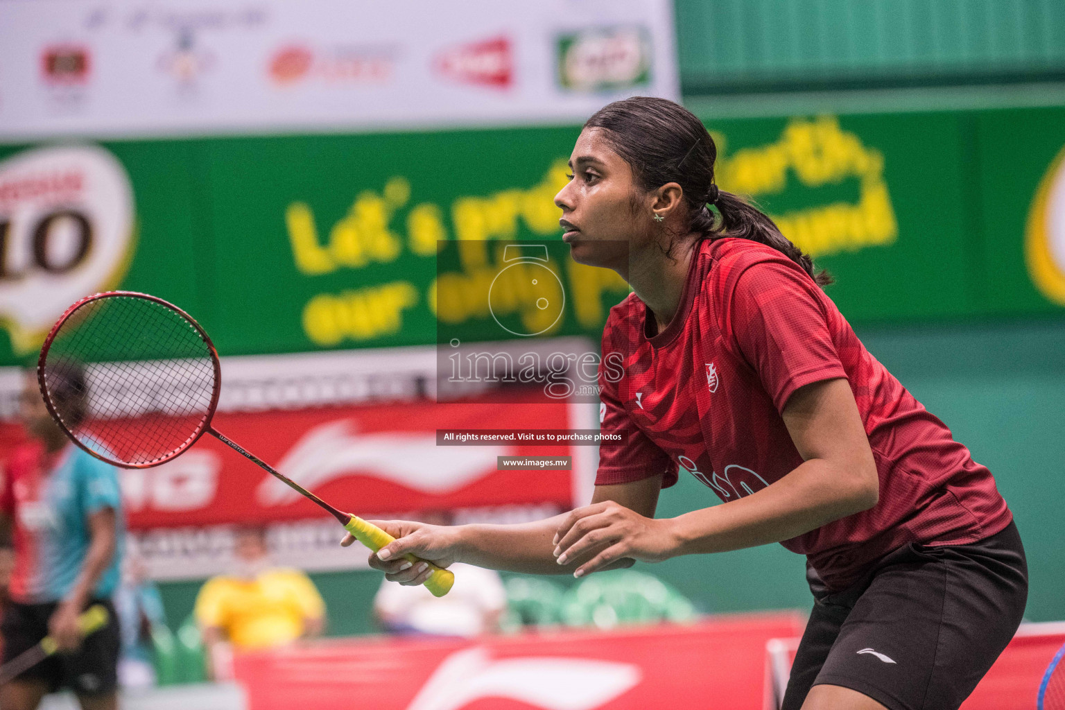 Day 4 of Badminton association mixed group championship 2021 held in Male', Maldives Photos by Nausham Waheed