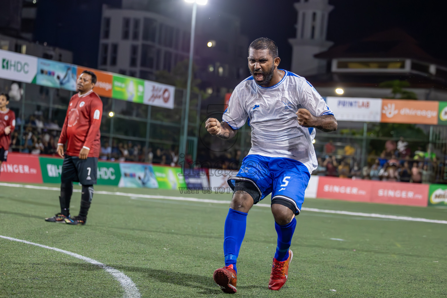 Team Badhahi vs Kulhivaru Vuzaara Club in the Semi-finals of Club Maldives Classic 2024 held in Rehendi Futsal Ground, Hulhumale', Maldives on Thursday, 19th September 2024. Photos: Ismail Thoriq / images.mv