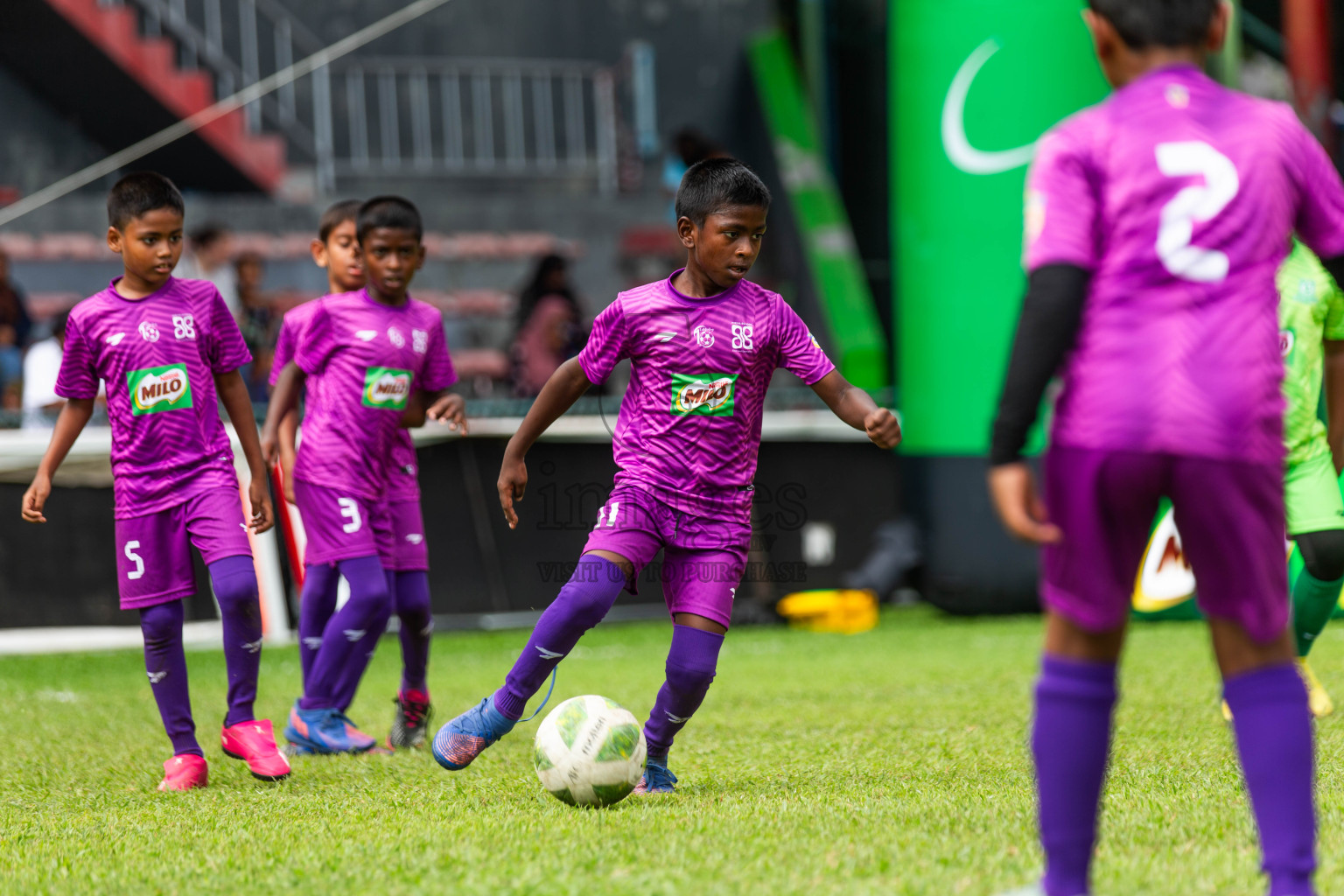 Day 2 of MILO Kids Football Fiesta was held at National Stadium in Male', Maldives on Saturday, 24th February 2024.