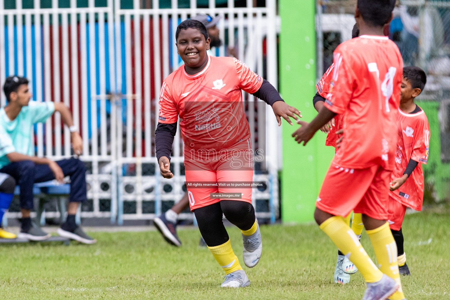 Day 1 of Milo kids football fiesta, held in Henveyru Football Stadium, Male', Maldives on Wednesday, 11th October 2023 Photos: Nausham Waheed/ Images.mv