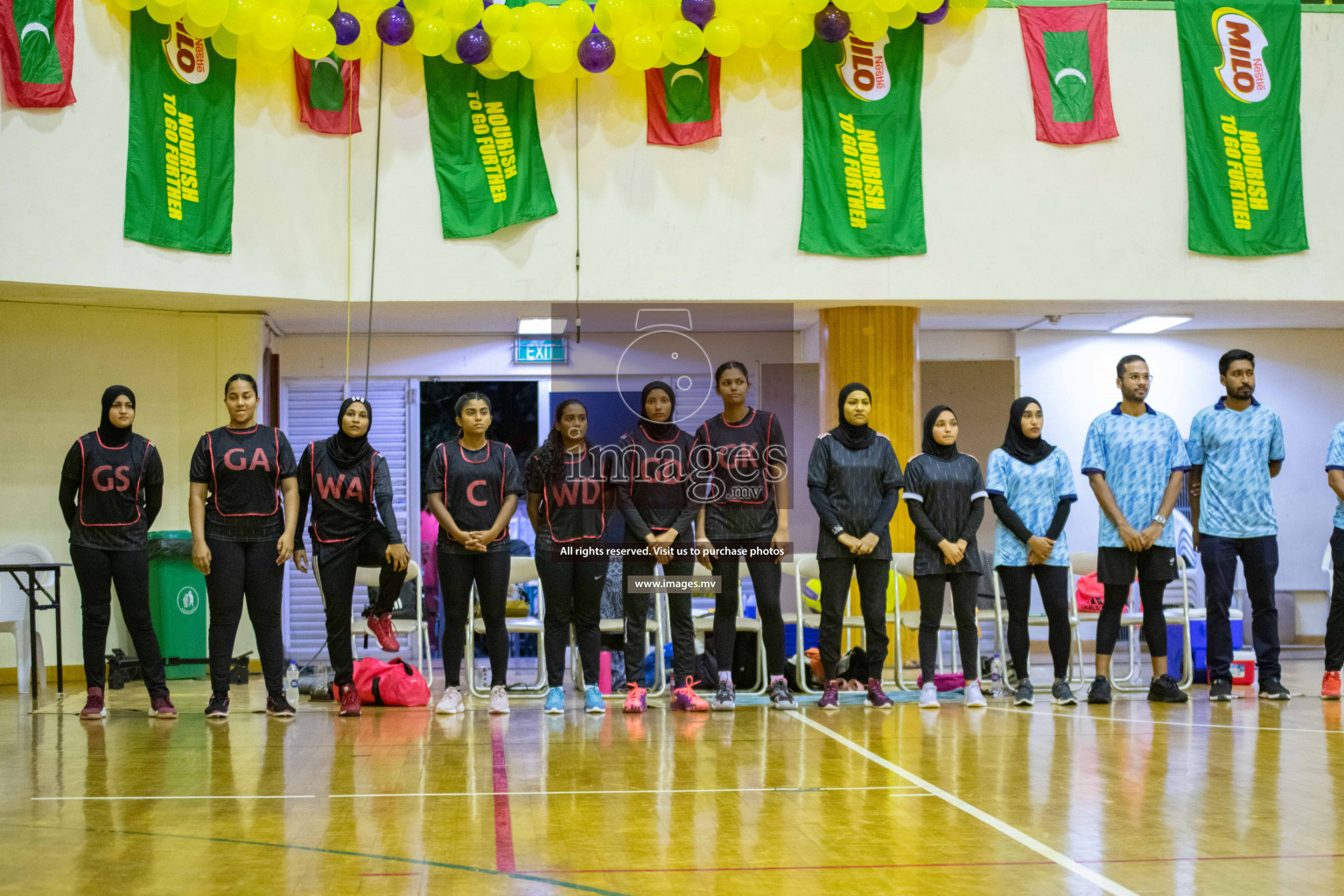 Kulhudhuffushi Youth & R.C vs Club Green Streets in the Finals of Milo National Netball Tournament 2021 (Women's) held on 5th December 2021 in Male', Maldives Photos: Ismail Thoriq / images.mv