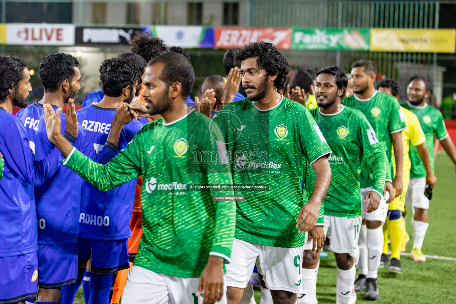 HA. Filladhoo vs HA. Thakandhoo in Day 6 of Golden Futsal Challenge 2023 on 10 February 2023 in Hulhumale, Male, Maldives