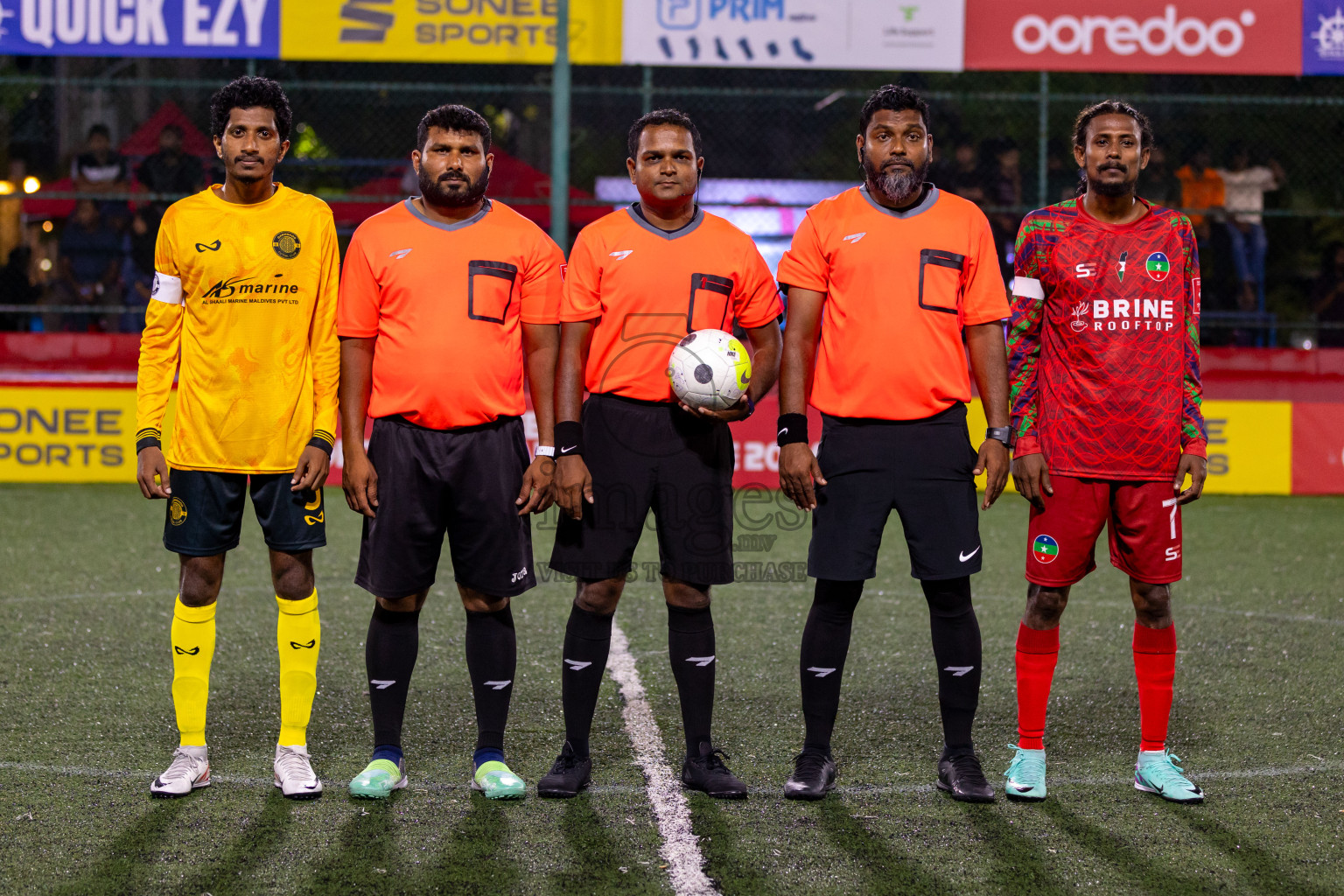 GDh. Thinadhoo  VS  GDh. Gadhdhoo in Day 17 of Golden Futsal Challenge 2024 was held on Wednesday, 31st January 2024, in Hulhumale', Maldives Photos: Hassan Simah / images.mv