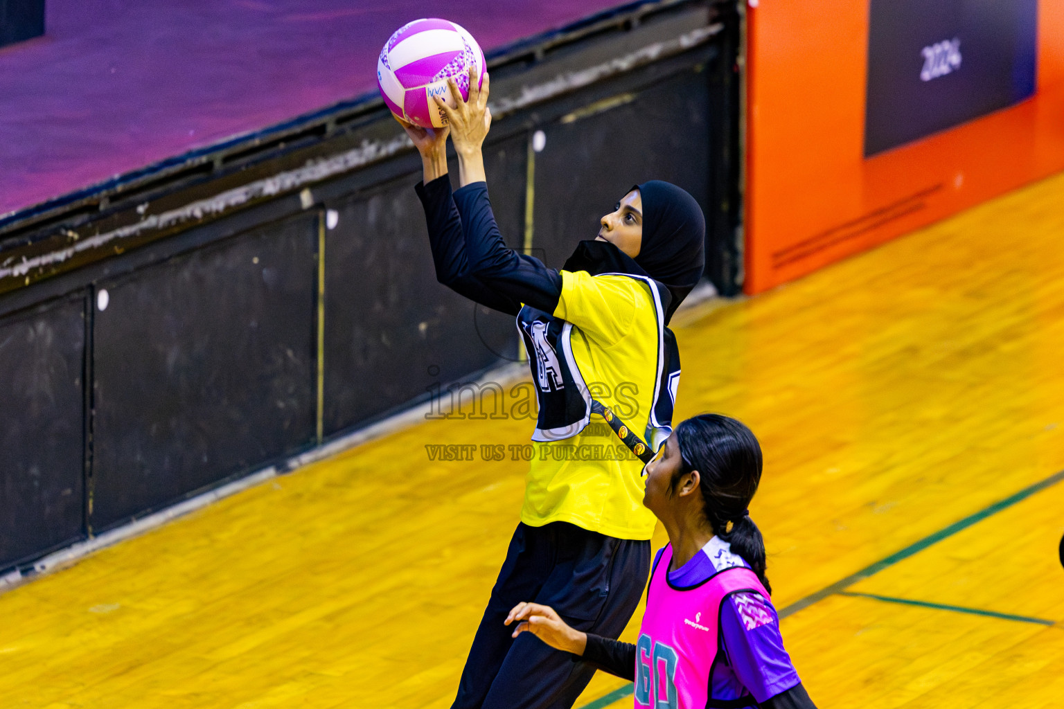 KYRC vs Invicto SC in Day 1 of 24th Milo Netball Association Championship held in Social Center at Male', Maldives on Monday, 1st September 2025. Photos: Nausham Waheed / images.mv