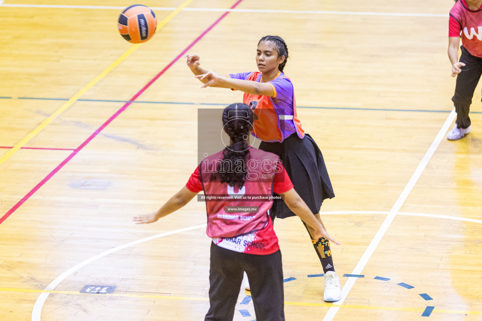 Final of 24th Interschool Netball Tournament 2023 was held in Social Center, Male', Maldives on 7th November 2023. Photos: Nausham Waheed / images.mv