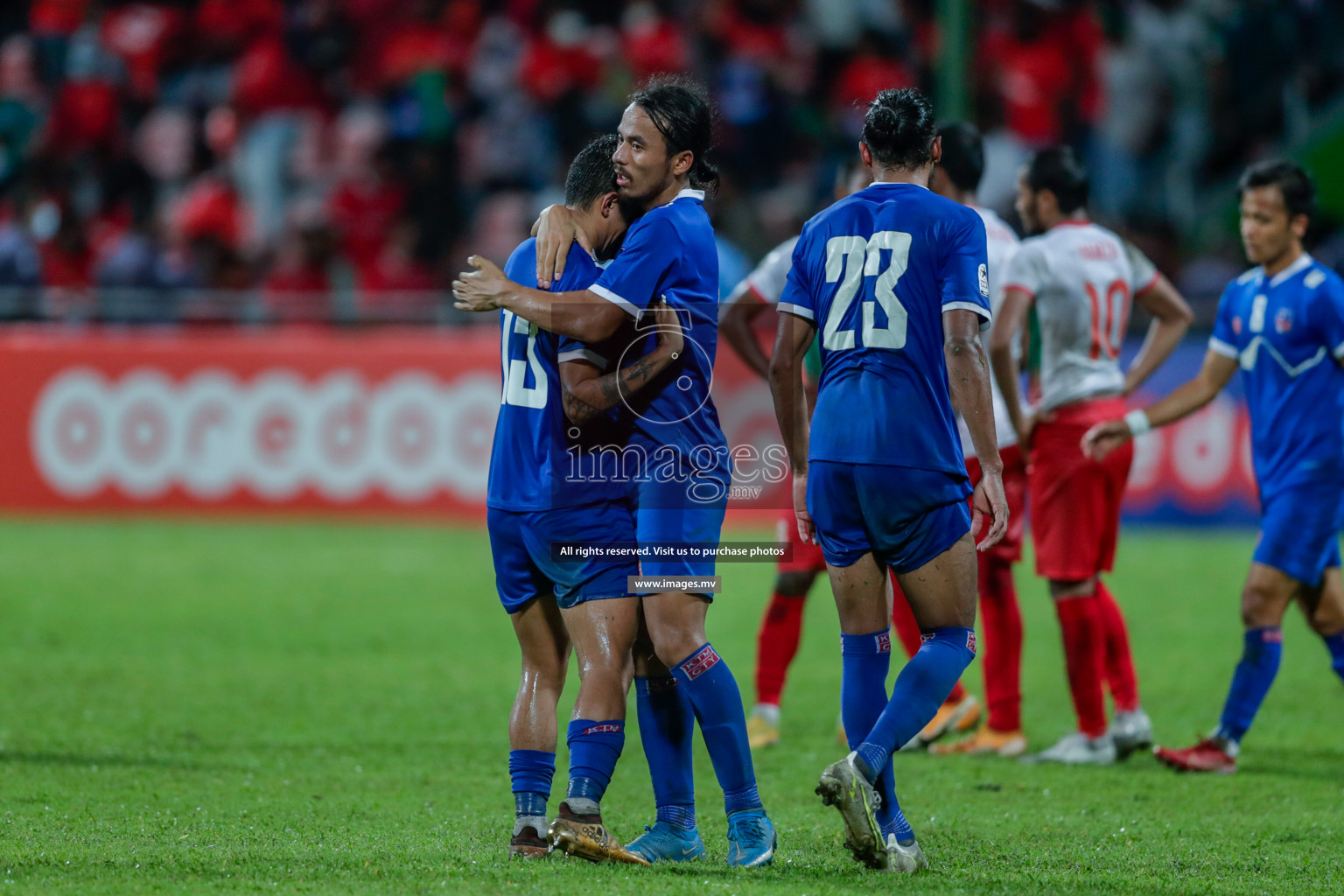 Maldives vs Nepal in SAFF Championship 2021 held on 1st October 2021 in Galolhu National Stadium, Male', Maldives