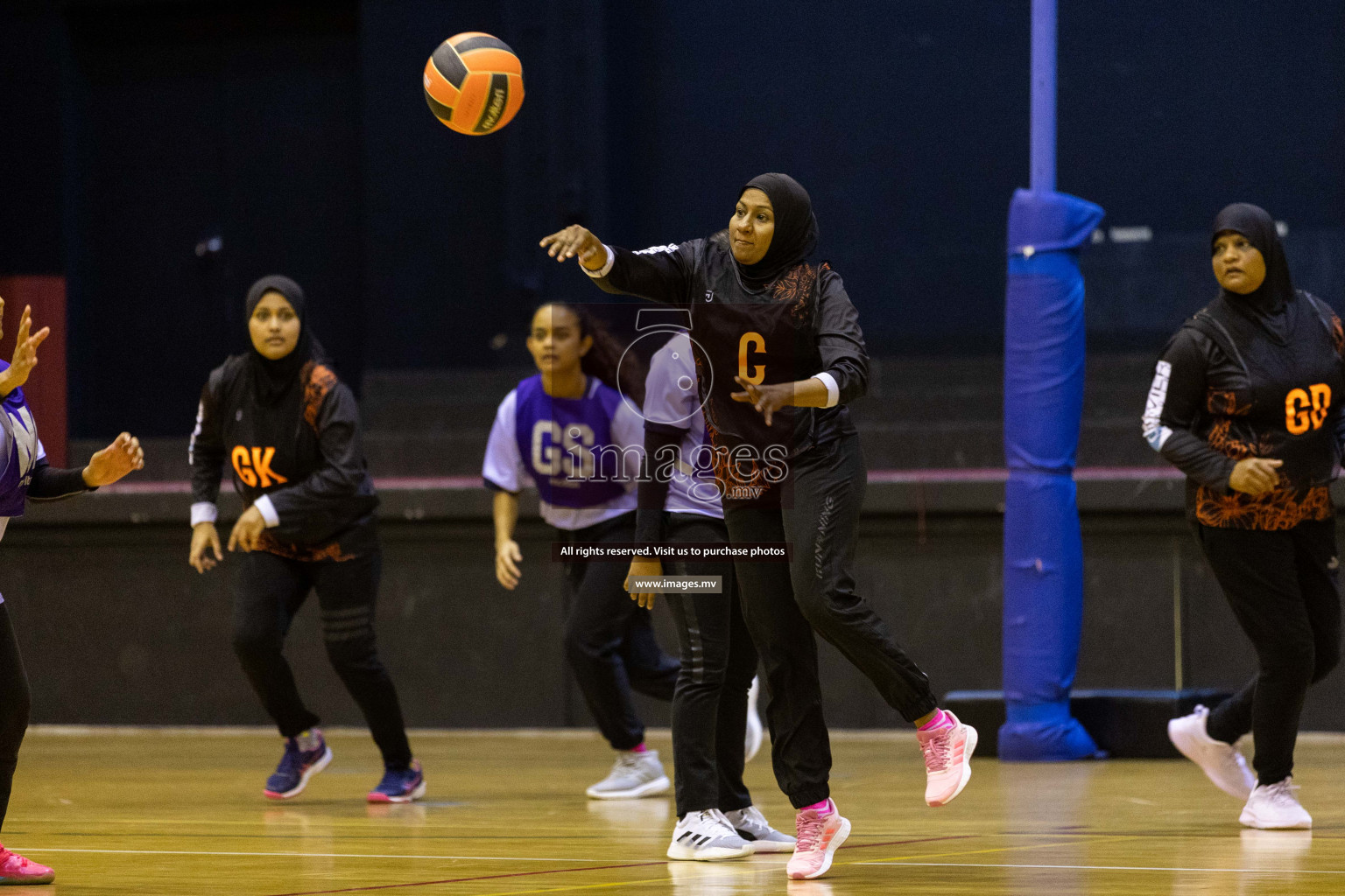 Club Matrix vs VYANSA in the Milo National Netball Tournament 2022 on 20 July 2022, held in Social Center, Male', Maldives. Photographer: Shuu / Images.mv