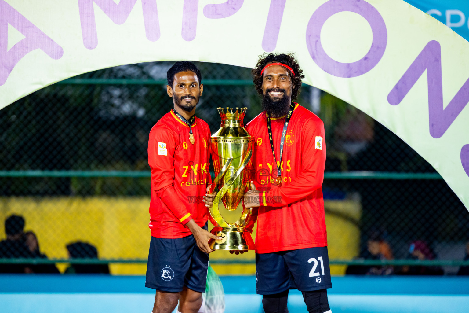 Dee Ess Kay vs Kovigoani in Final of Laamehi Dhiggaru Ekuveri Futsal Challenge 2024 was held on Wednesday, 31st July 2024, at Dhiggaru Futsal Ground, Dhiggaru, Maldives Photos: Nausham Waheed / images.mv