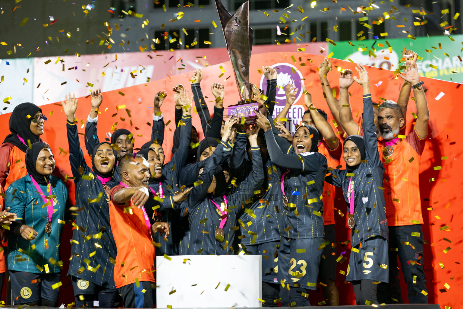 Prison Club vs Team MACL in Eighteen Thirty Classic of Club Maldives 2025 was held in Rehendhi Futsal Ground, Hulhumale', Maldives on Tuesday, 16th September 2025. Photos: Mohamed Mahfooz Moosa / images.mv