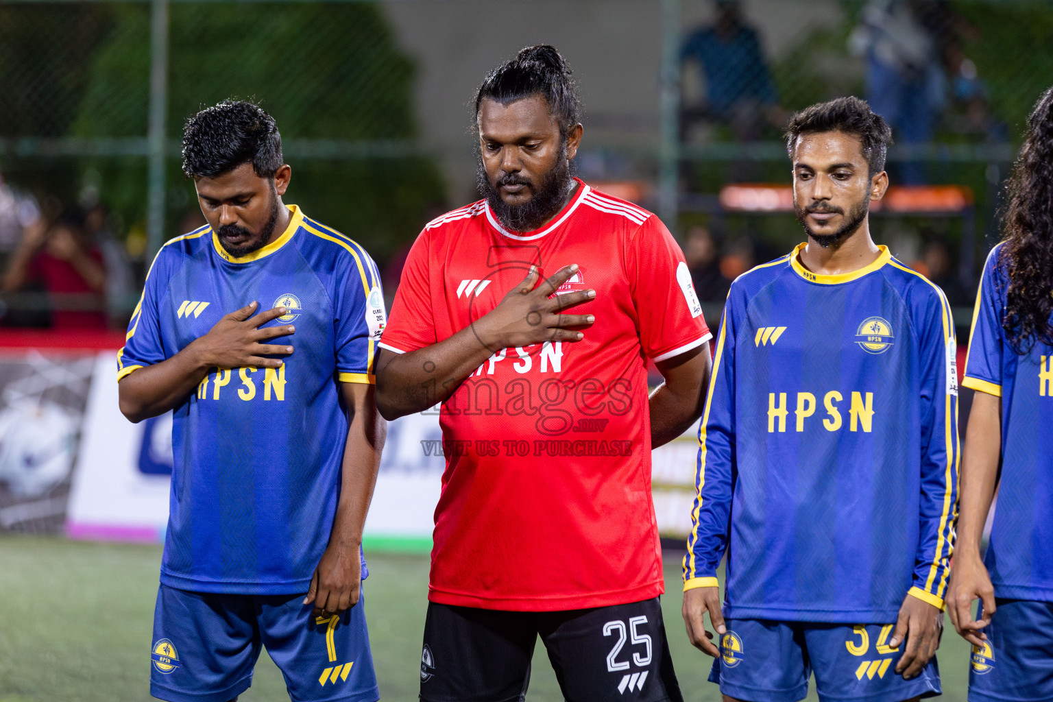 CLUB 220 vs HPSN in the Quarter Finals of Club Maldives Classic 2024 held in Rehendi Futsal Ground, Hulhumale', Maldives on Tuesday, 17th September 2024. 
Photos: Hassan Simah / images.mv