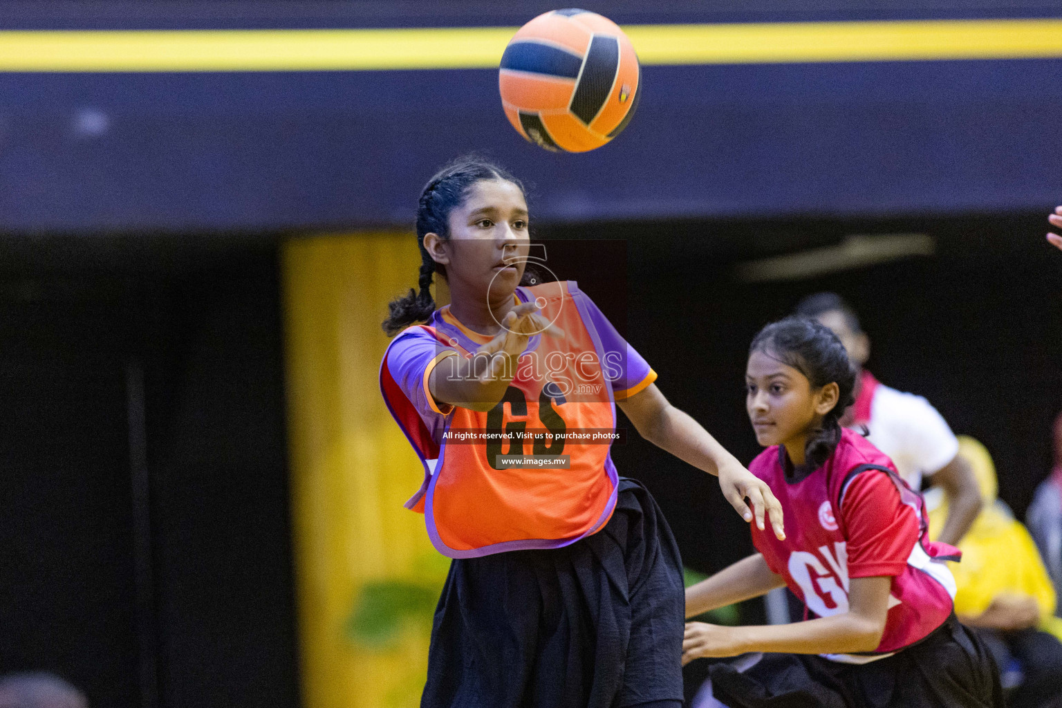 Day 11 of 24th Interschool Netball Tournament 2023 was held in Social Center, Male', Maldives on 6th November 2023. Photos: Nausham Waheed / images.mv