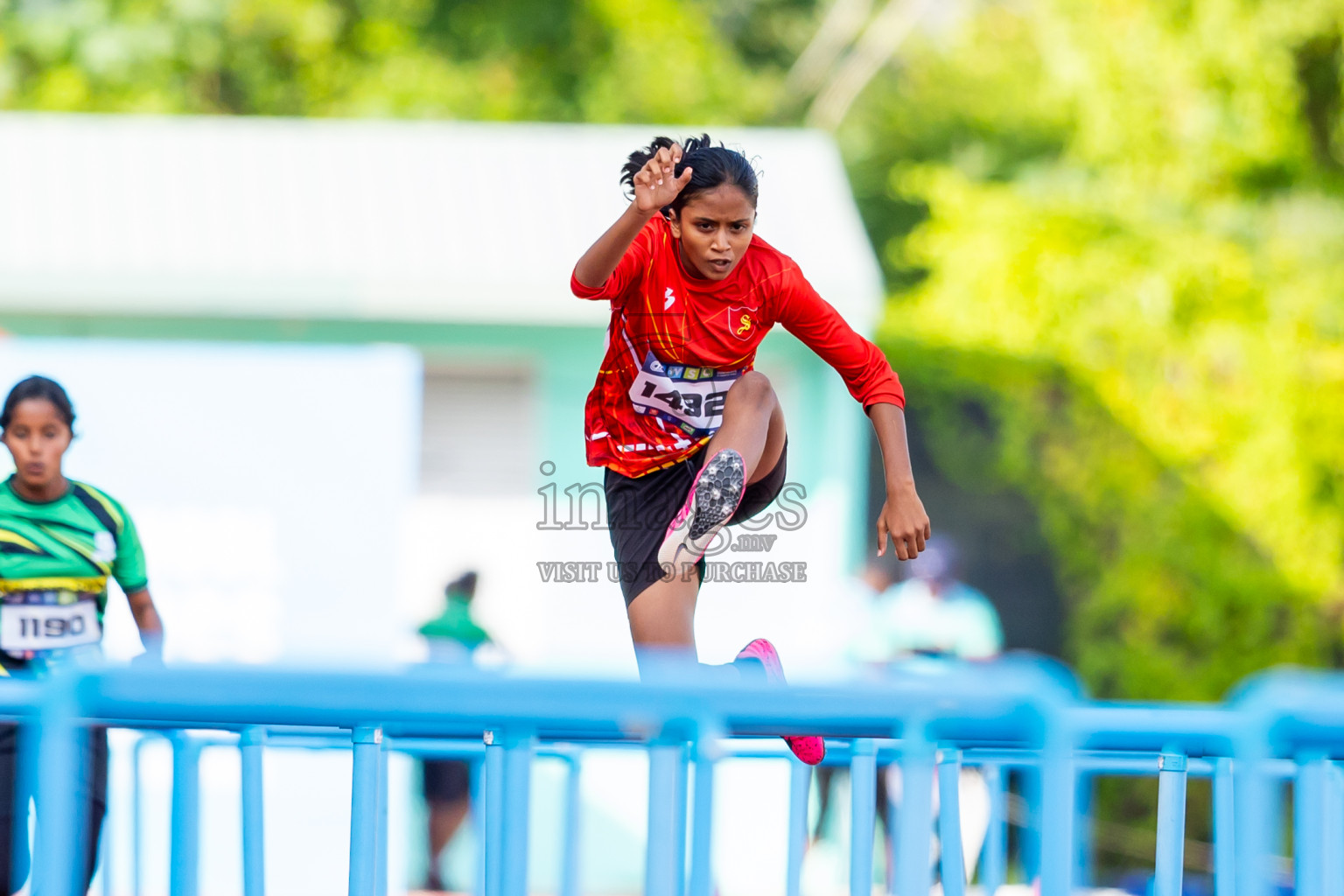 Day 4 of MWSC Interschool Athletics Championships 2024 held in Hulhumale Running Track, Hulhumale, Maldives on Tuesday, 12th November 2024. Photos by: Nausham Waheed / Images.mv