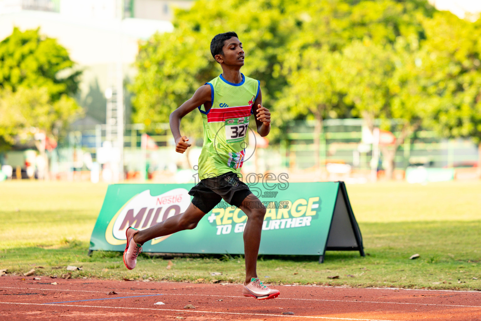 Day 2 of 12th Milo Association Championships was held in Ekuveni Track at Male', Maldives on Friday, 25th April 2025. Photos: Hassan Simah / images.mv