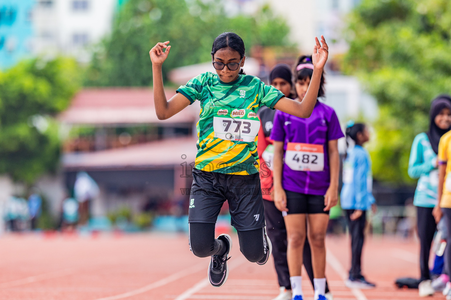 Day 4 of Inter-school Athletics Championship 2025 held in Ekuveni Synthetic Track, Male', Maldives on Thursday, 09th October 2025. Photos by: Areef Adam / Images.mv