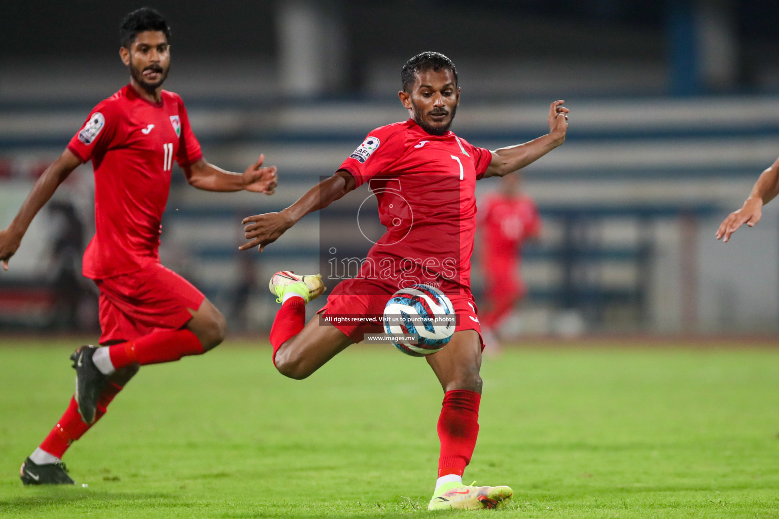 Maldives vs Bhutan in SAFF Championship 2023 held in Sree Kanteerava Stadium, Bengaluru, India, on Wednesday, 22nd June 2023. Photos: Nausham Waheed / images.mv