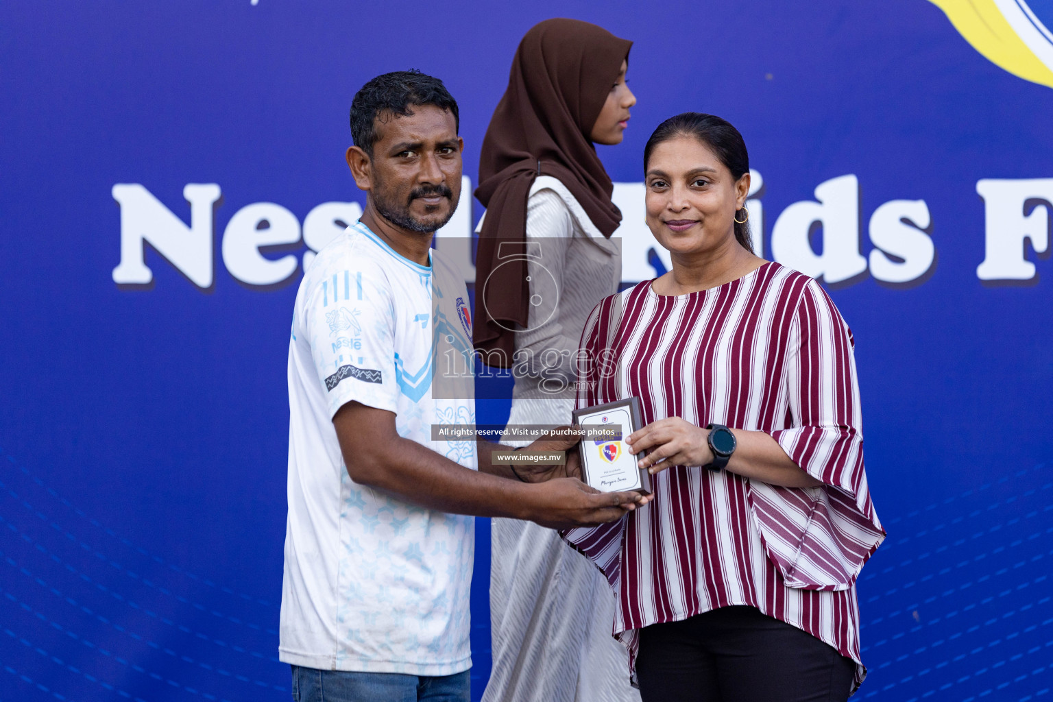 Day 4 of Nestle Kids Football Fiesta, held in Henveyru Football Stadium, Male', Maldives on Saturday, 14th October 2023 Photos: Nausham Waheed  / images.mv