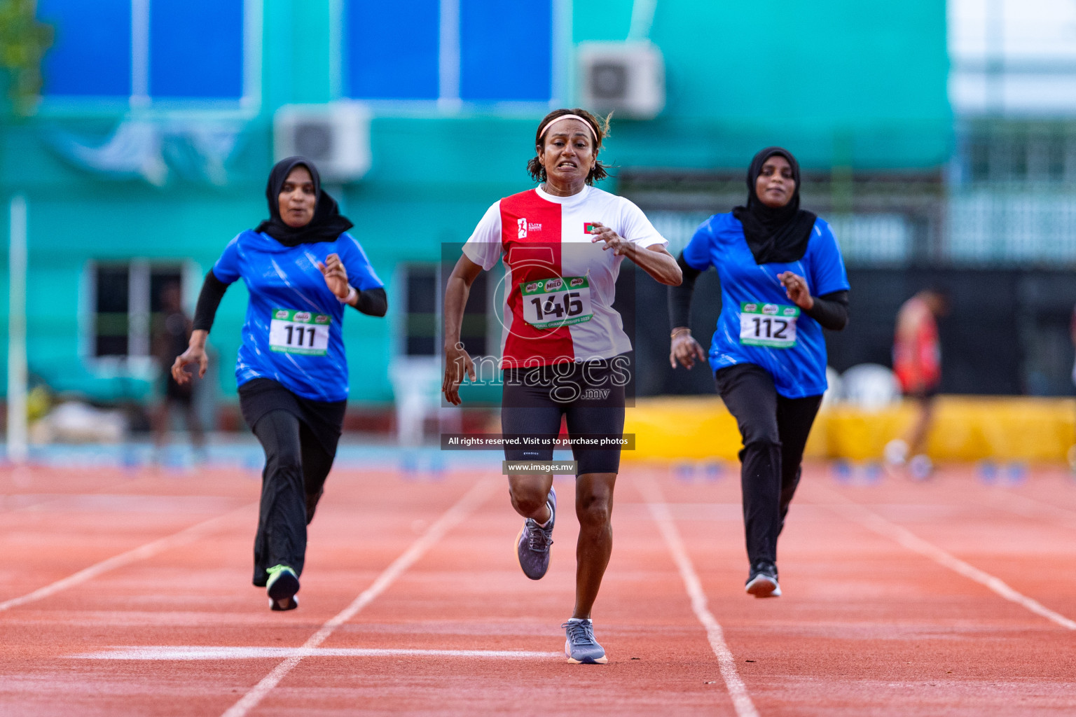 Day 1 of National Athletics Championship 2023 was held in Ekuveni Track at Male', Maldives on Thursday 23rd November 2023. Photos: Nausham Waheed / images.mv