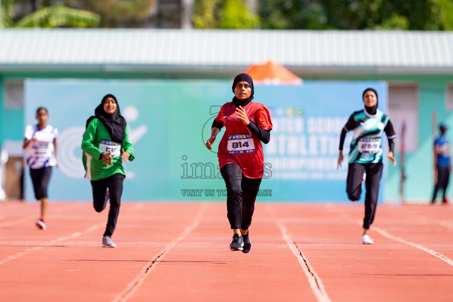 Day 3 of MWSC Interschool Athletics Championships 2024 held in Hulhumale Running Track, Hulhumale, Maldives on Monday, 11th November 2024. 
Photos by: Hassan Simah / Images.mv