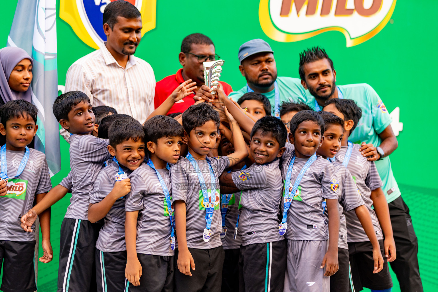 Day 2 of MILO Kids Football Fiesta was held at National Stadium in Male', Maldives on Saturday, 24th February 2024.