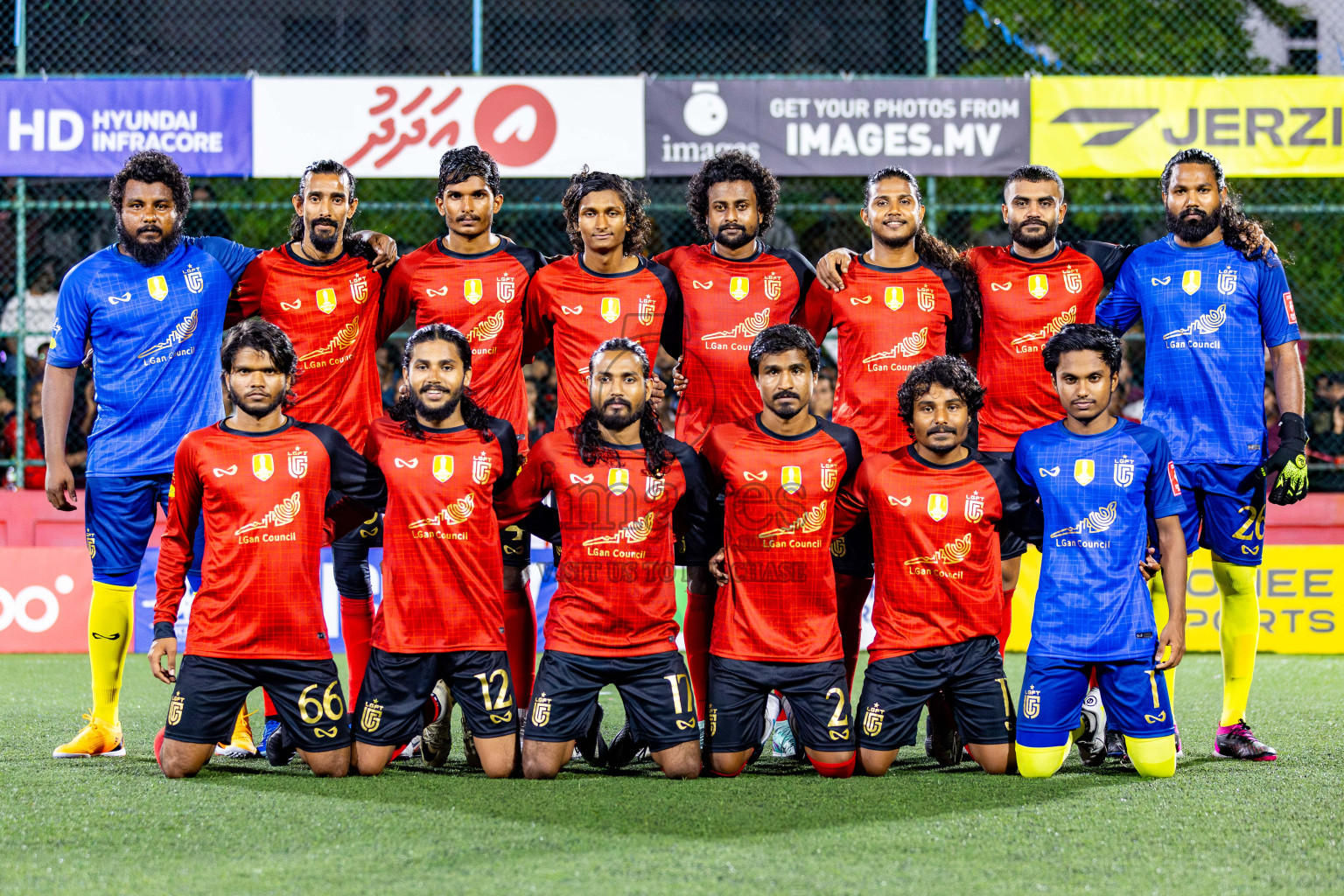 AA Mathiveri vs L Gan in Quarter Finals of Golden Futsal Challenge 2024 which was held on Friday, 1st March 2024, in Hulhumale', Maldives Photos: Nausham Waheed / images.mv